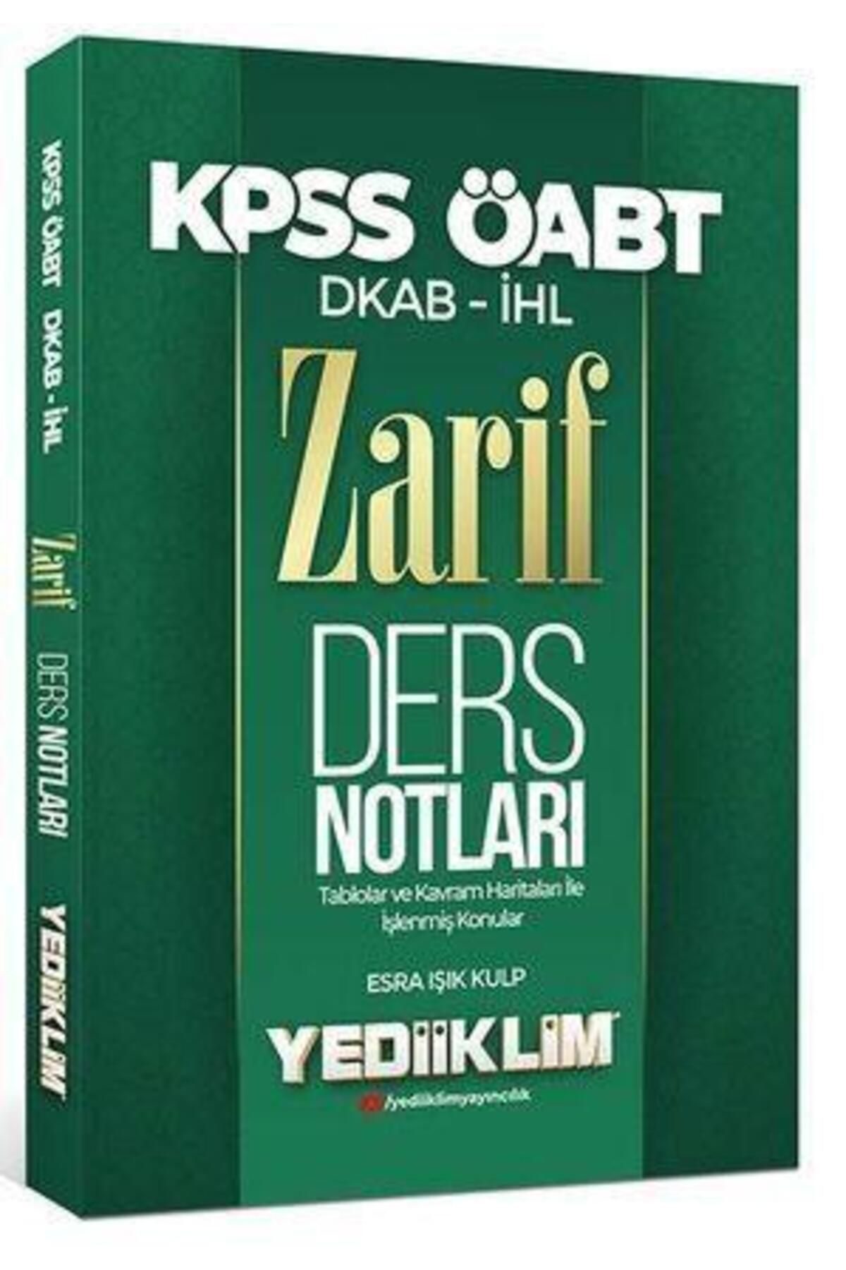 Ankara Kitap Merkezi ÖABT DKAP İHL Zarif Ders Notları Yediiklim Yayınları
