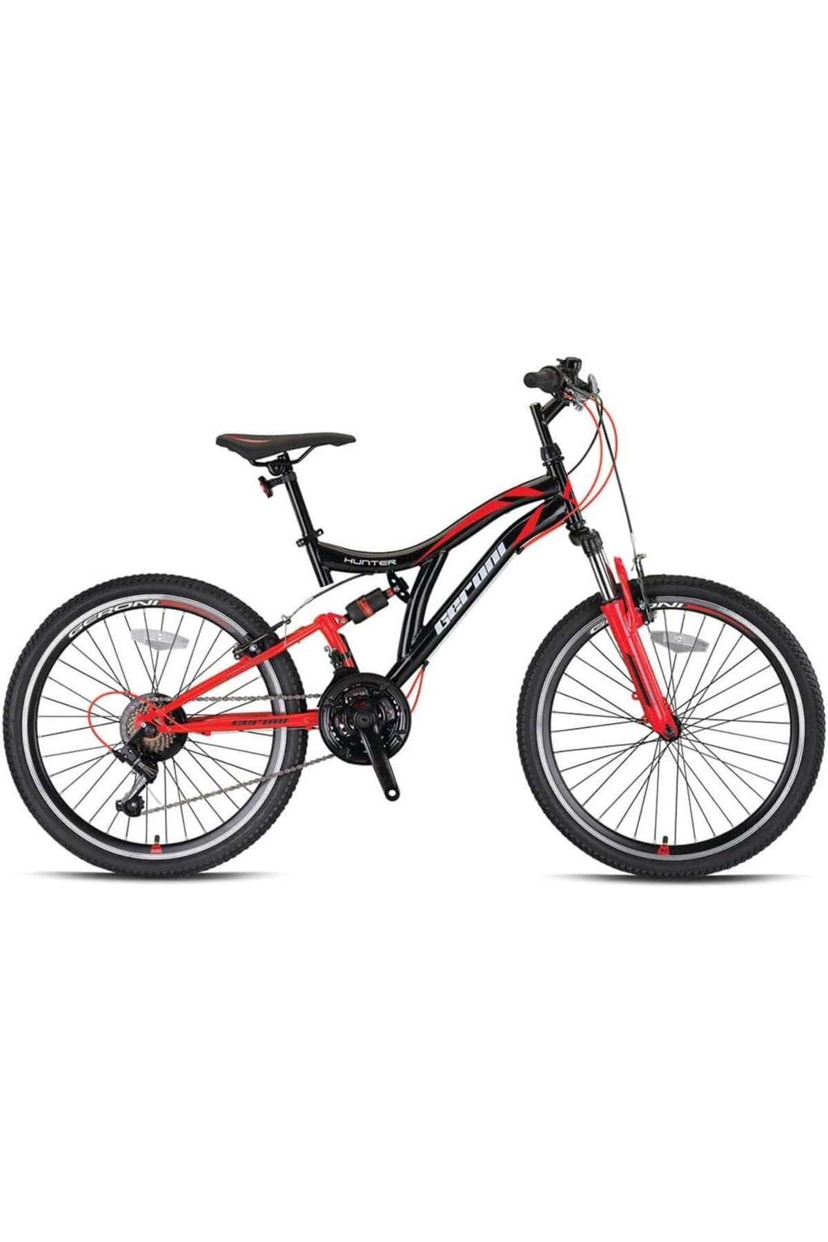 STOREMAX cmllashop HUNTER - 24" - MTB - 15' - 21 Vites - V.B - Siyah/Gri-Kırmızı 542093