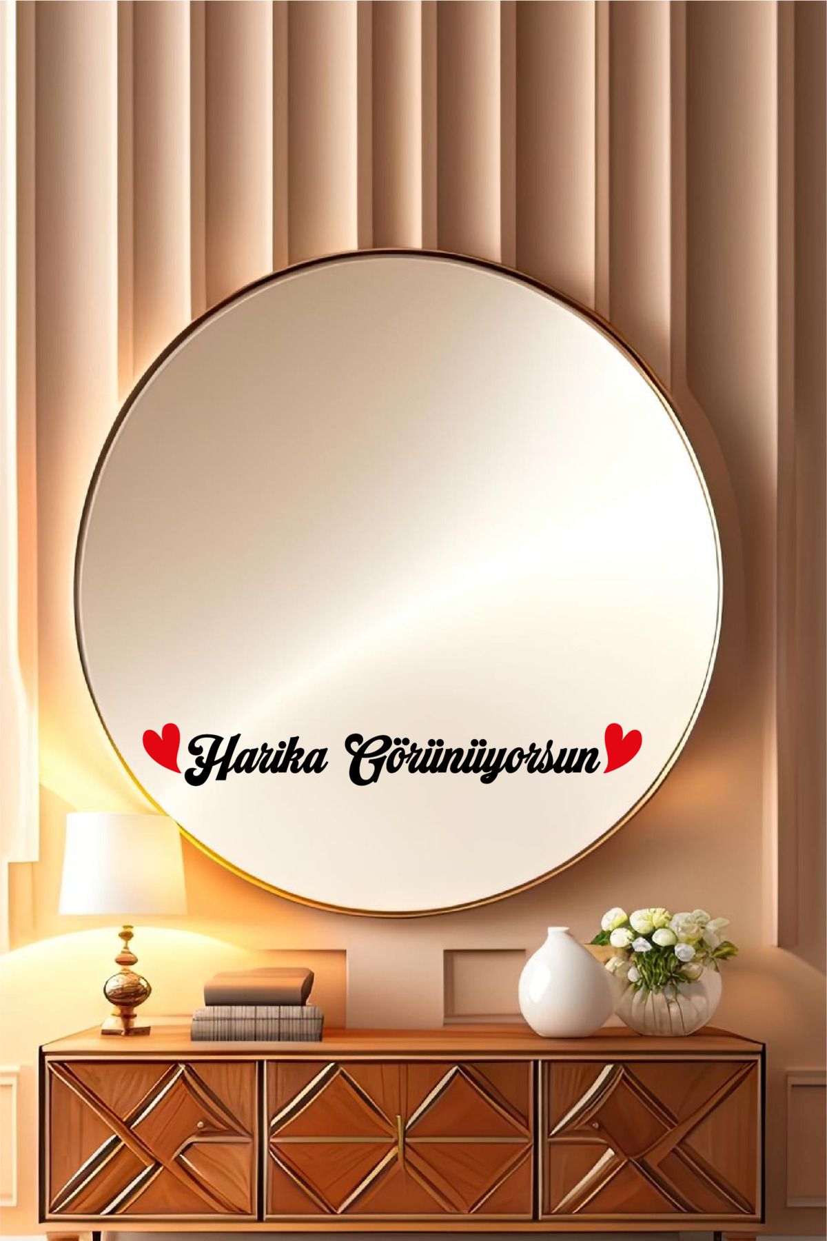 Ayza Tasarım Harika Görünüyorsun Yazılı Kendinden Yapışkanlı Sticker Etiket