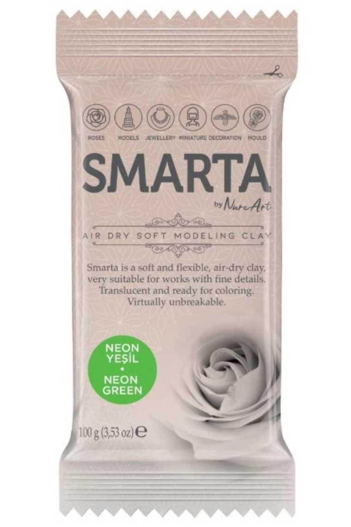 SMARTA BY NUREART Modelleme Hamuru 100 gr - Neon Yeşil