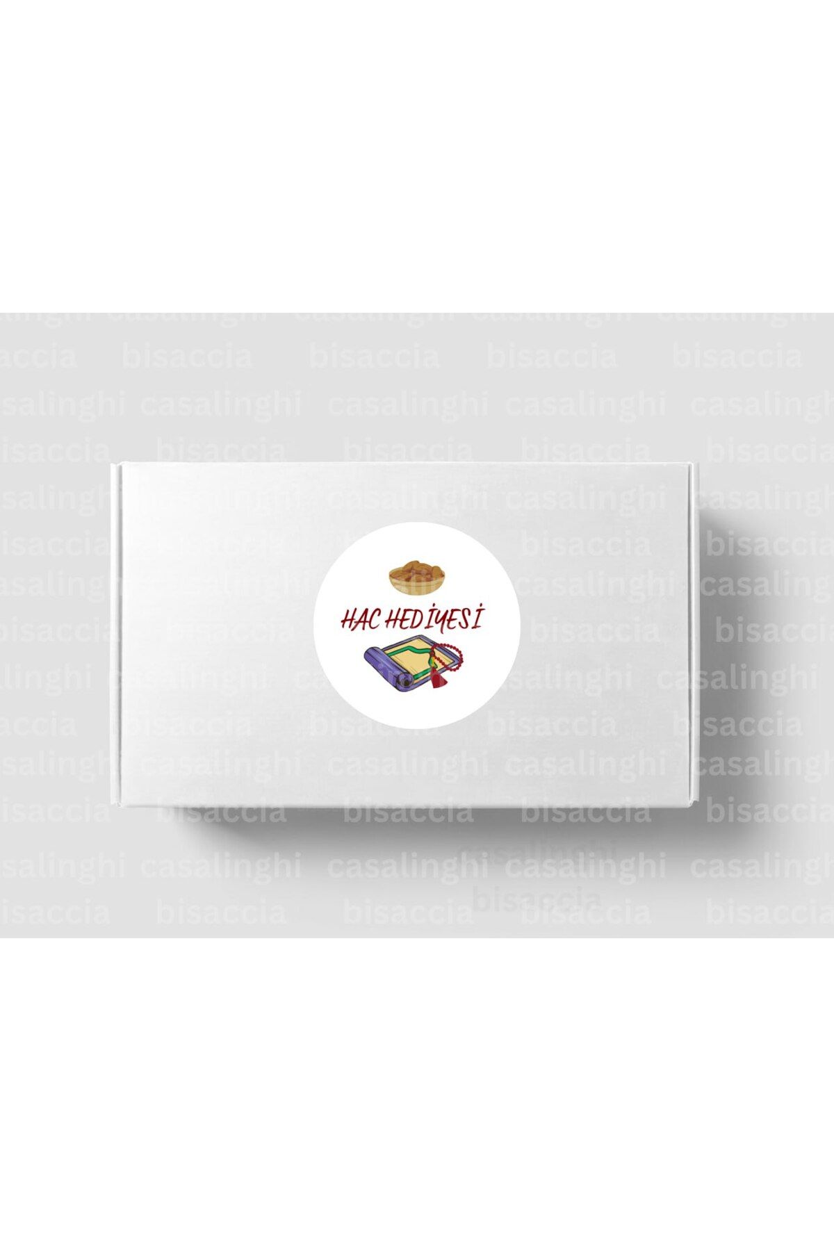 CASALINGHI Hac Hediyesi Etiketi Allah Kabul Etsin Yuvarlak Mat Sticker Zamzam Hajj Umre Süsleme 4 Cm (90 Adet)
