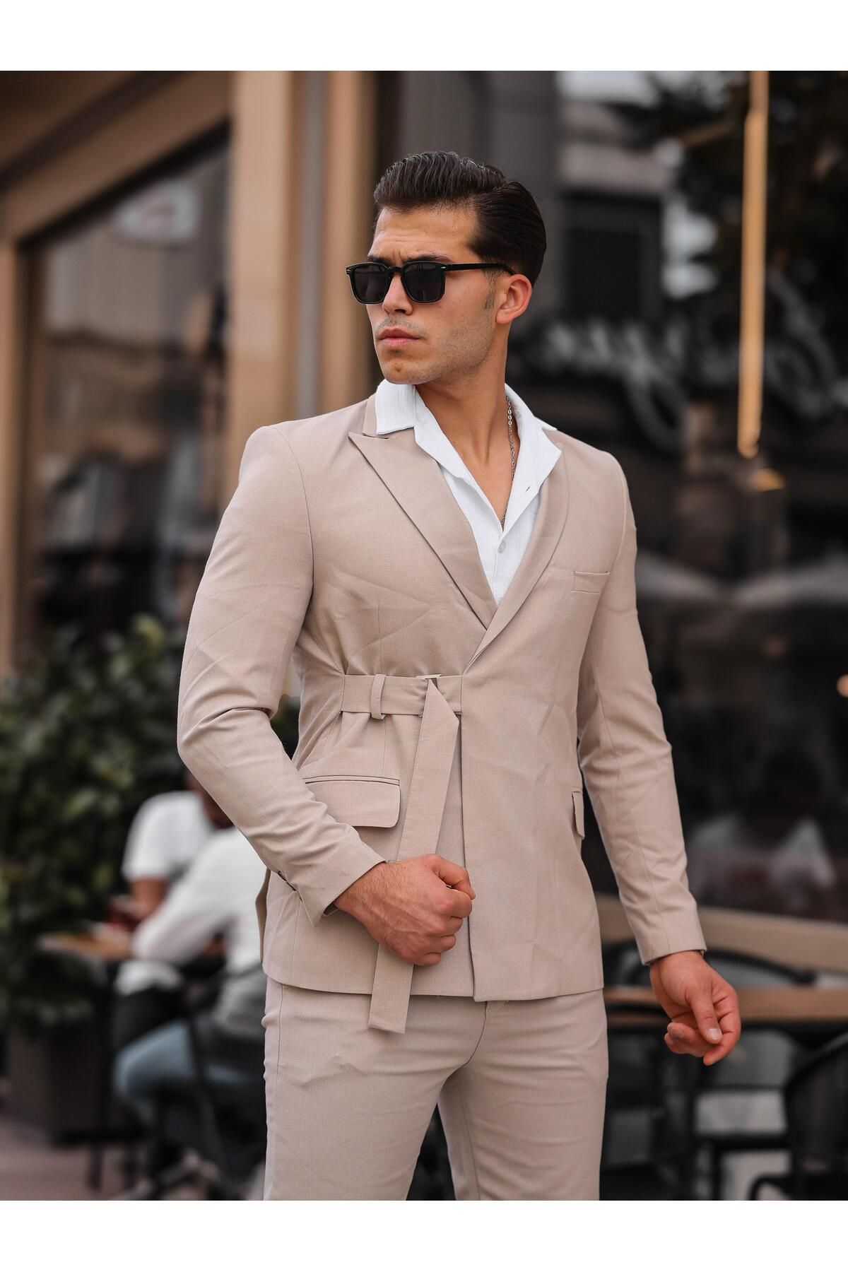 hello7 Erkek Slim Fit Dar Kesim Takım Elbise