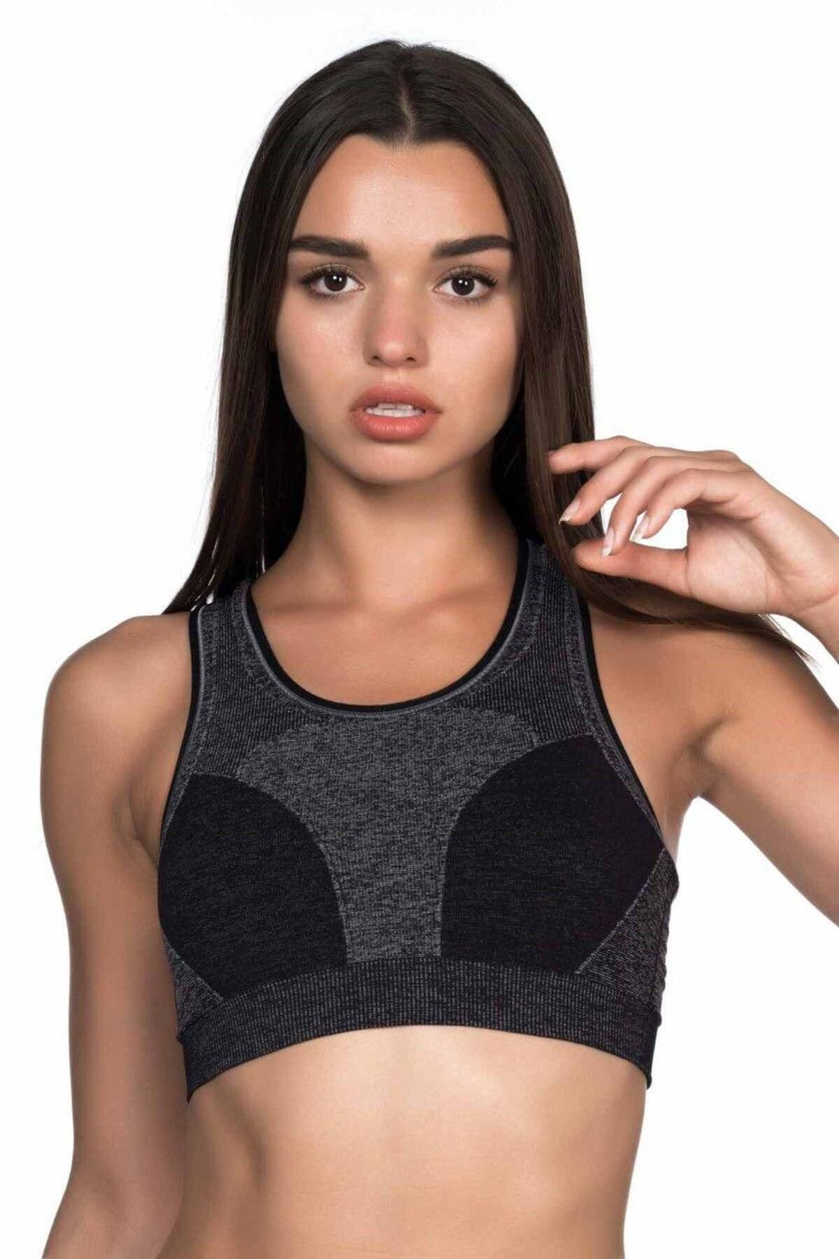 ASFSTORE SİYAH MI Emay 4026 Double Sporcu Büstiyer
