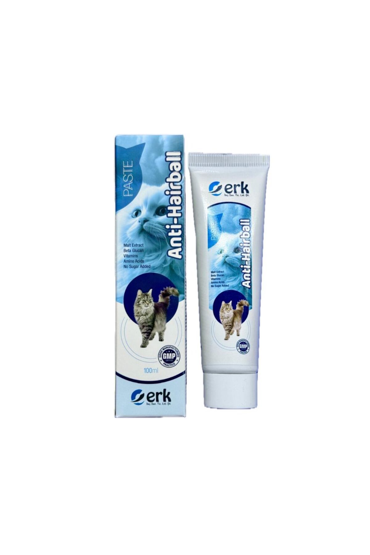 ERK Yetişkin Kediler için Tüy Yumağı Önleyici Anti-Hairball Paste 100 Ml