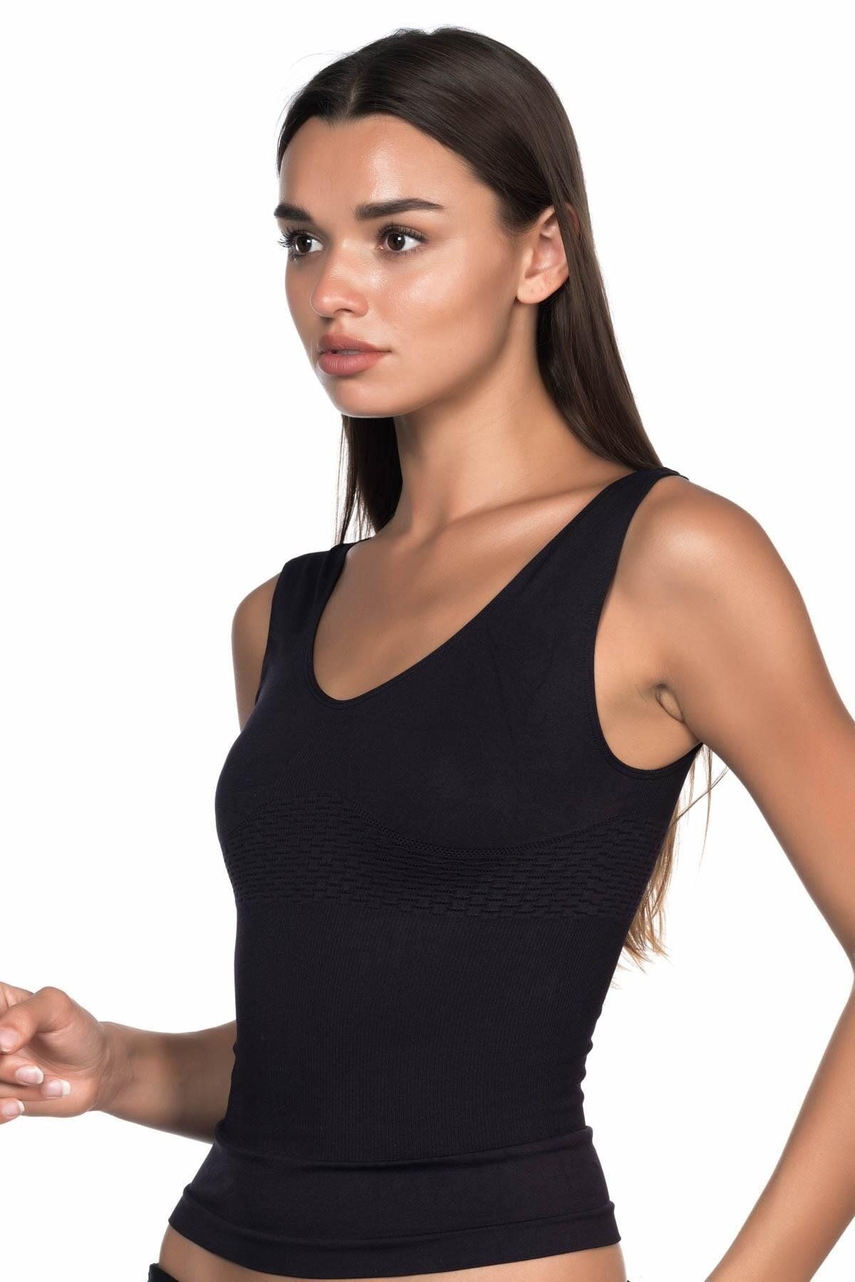 ASFSTORE SİYAH MI Emay 5012 Atlet Korse