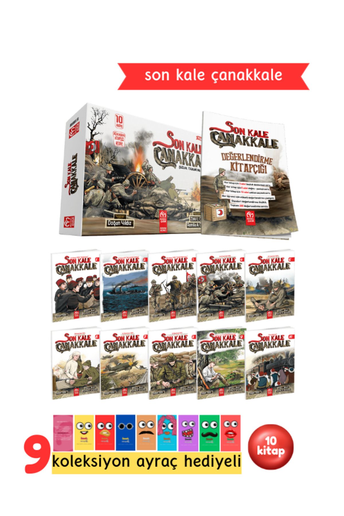 Pembe Yayınevi 3. ve 4.Sınıflar İçin Son Kale Çanakkale Hikaye Serisi 10 Kitap