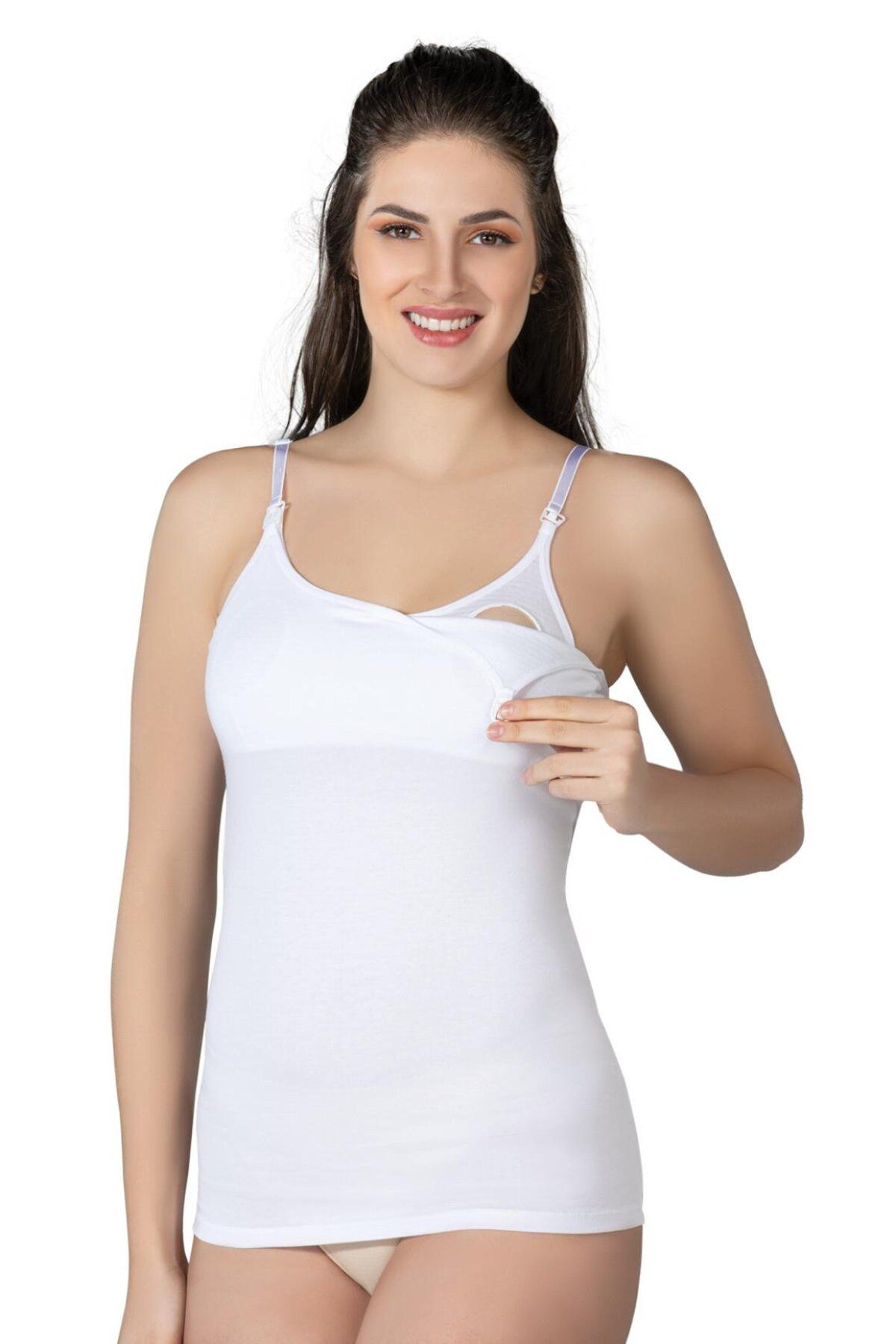 Albayrak BEYAZ MI Emay 1414 Modal Cotton Emzirme Atlet