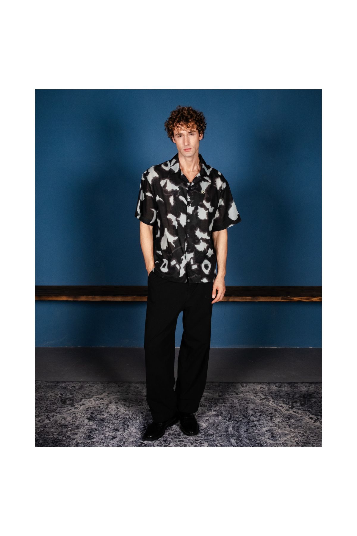 SEVDRUS Batik Desen %100 Pamuk Nakışlı İnce Yazlık Unisex Gömlek
