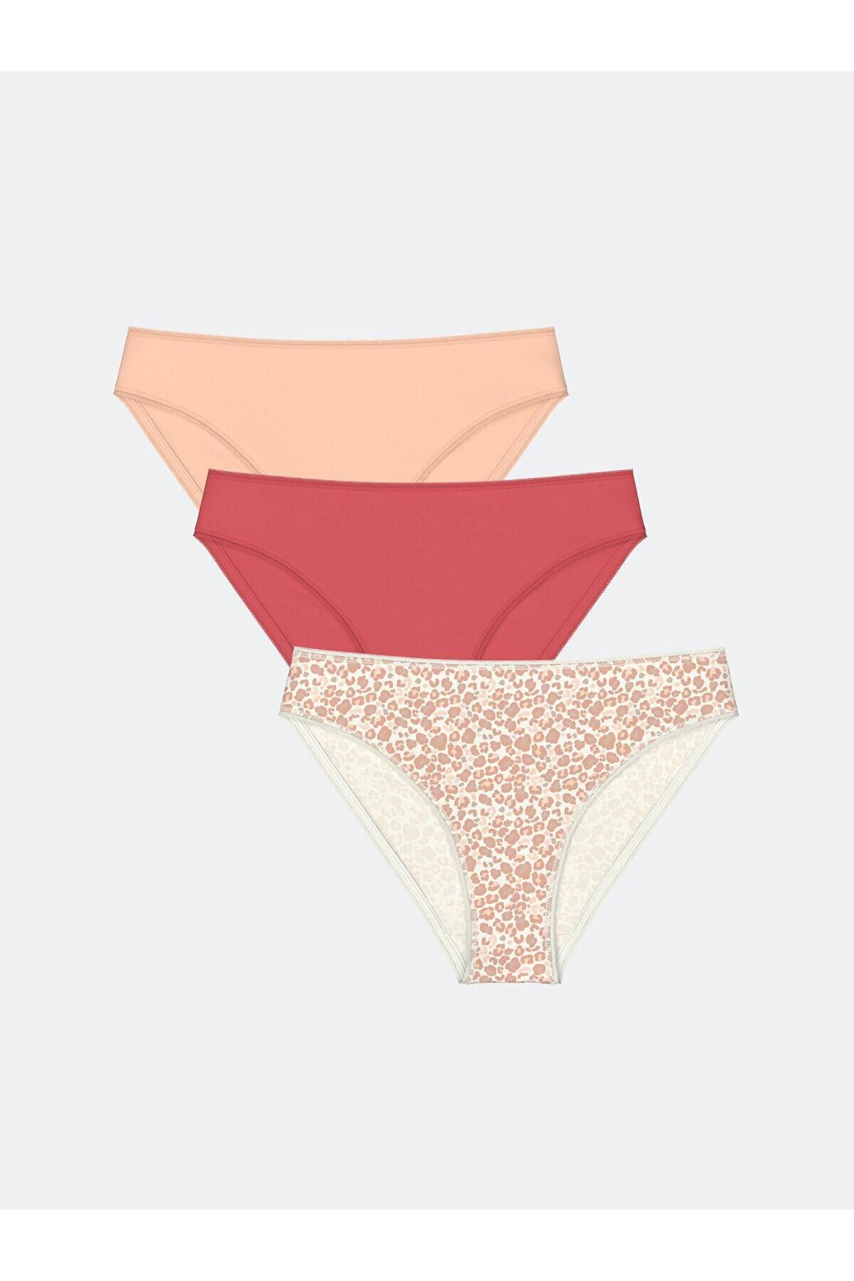 LC Waikiki LCW DREAM Baskılı Bikini Külot 3'lü Paket (S5)