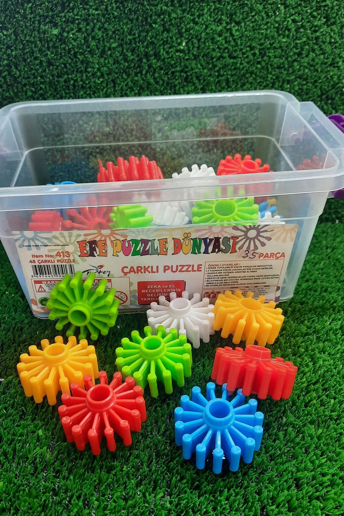 ydn Kutulu Çarklı Puzzle 35 Parçalı