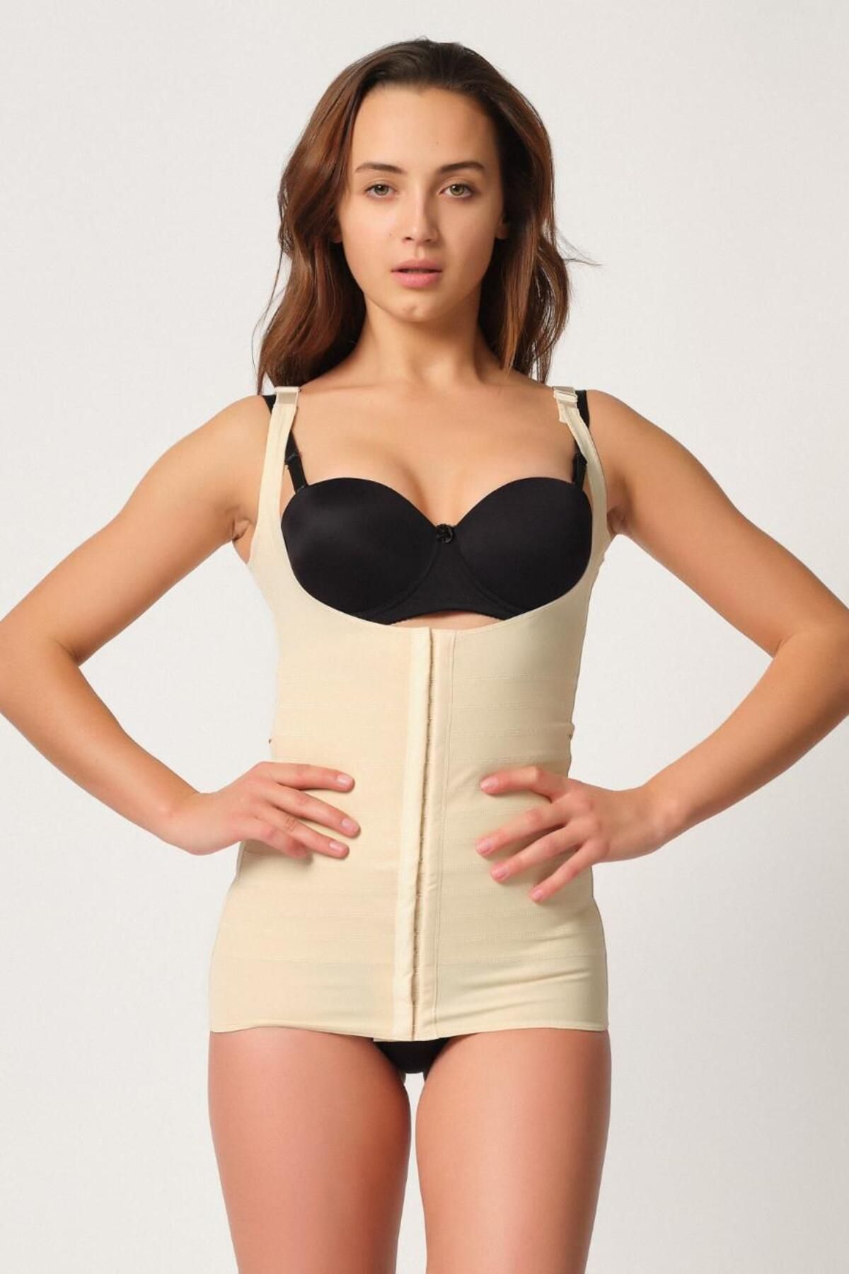 ASFSTORE TEN MI Emay 2916 Karyoka Destekli Agraflı Atlet Korse