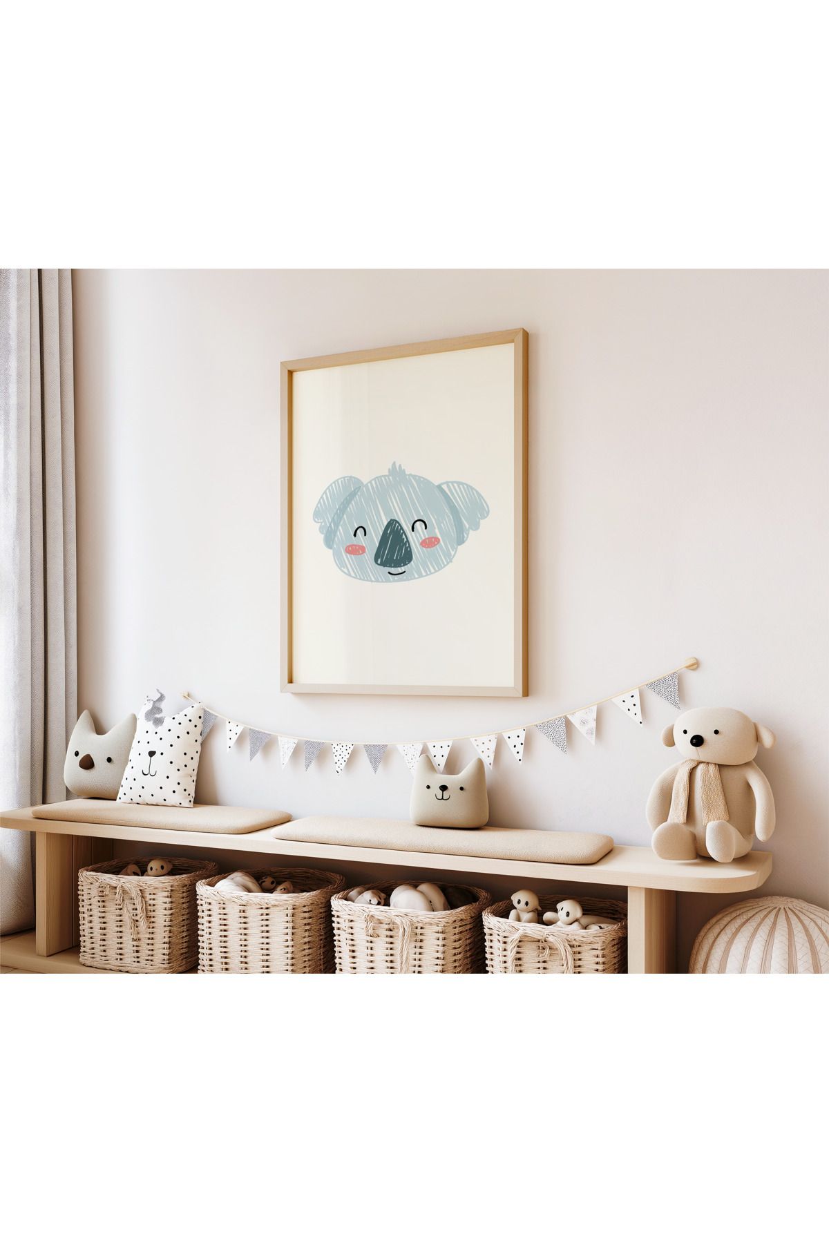 DES VU PRINT Çocuk Odası Posteri, Hayvan Temalı Çocuk Odası Çerçevesiz Poster, Çocuk Odası Dekor