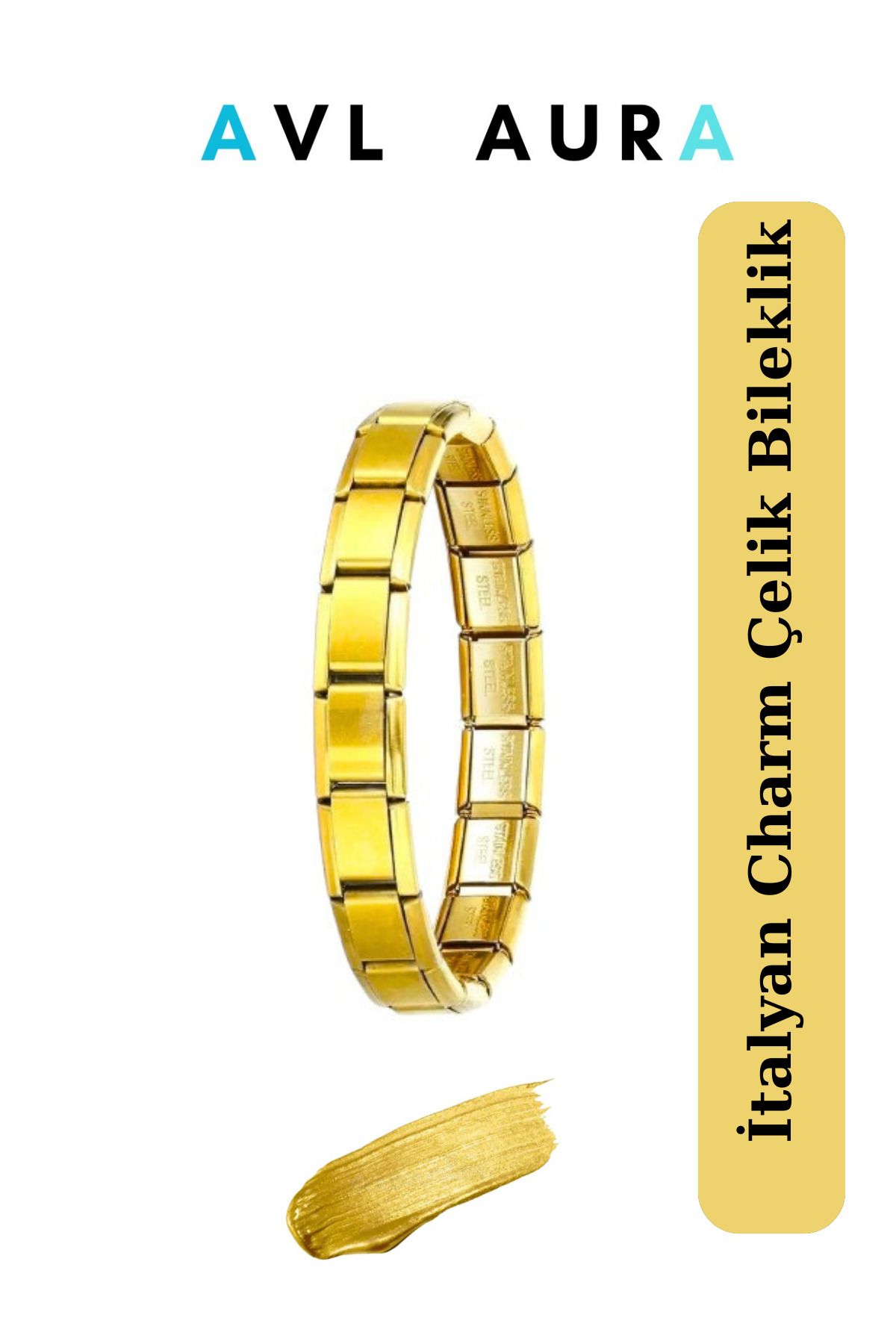 avl aura İtalyan Charm Bileklik - Yazısız