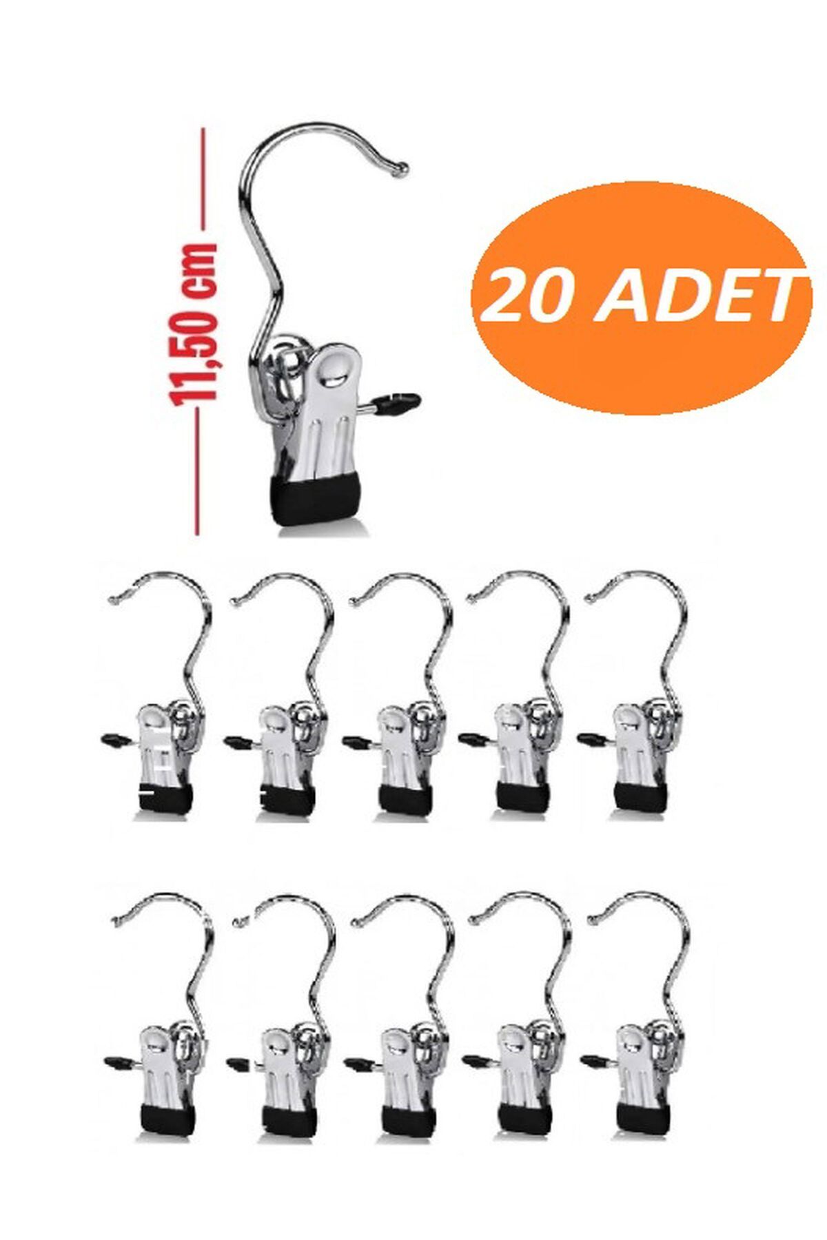 Özasya AVM 20 ADET Metal Eşarp Askısı, Şal Askısı