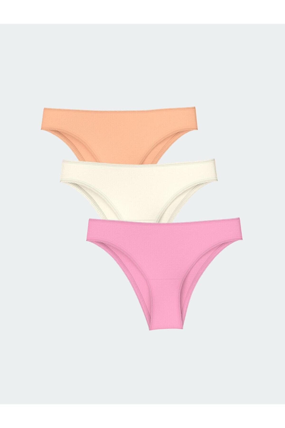 LC Waikiki LCW DREAM Düz Brazilian Külot 3'lü Paket (S5)