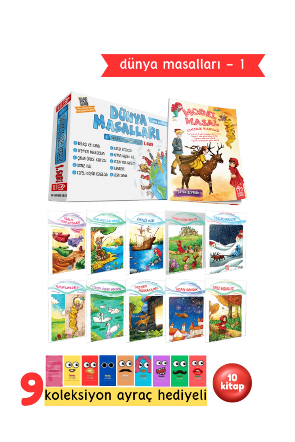 Pembe Yayınevi 1. Ve 2.sınıflar Için Dünya Masalları 1. Seri 10 Kitap