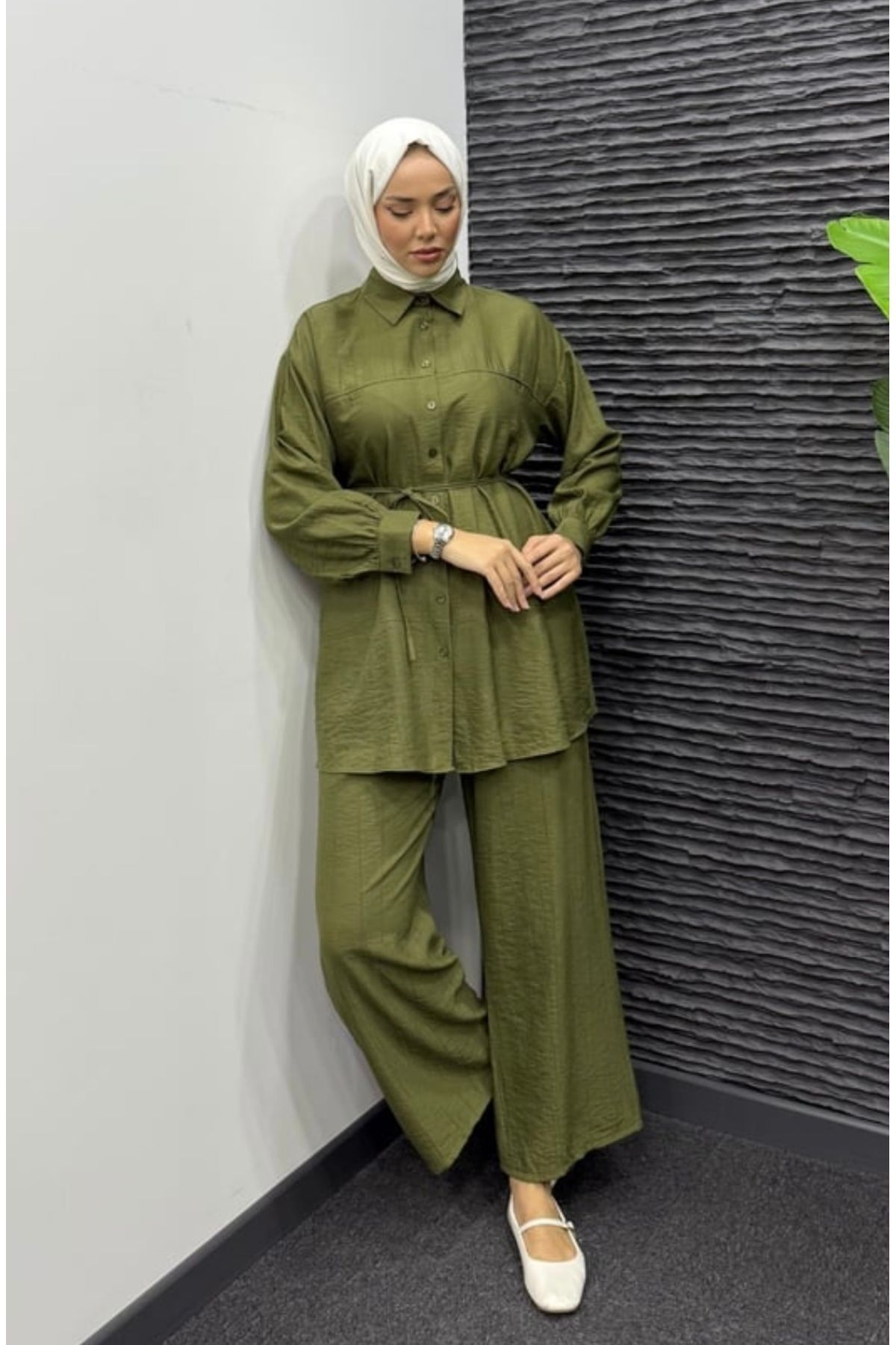 MODA Tesettür Gömlek Pantolonlu Takım