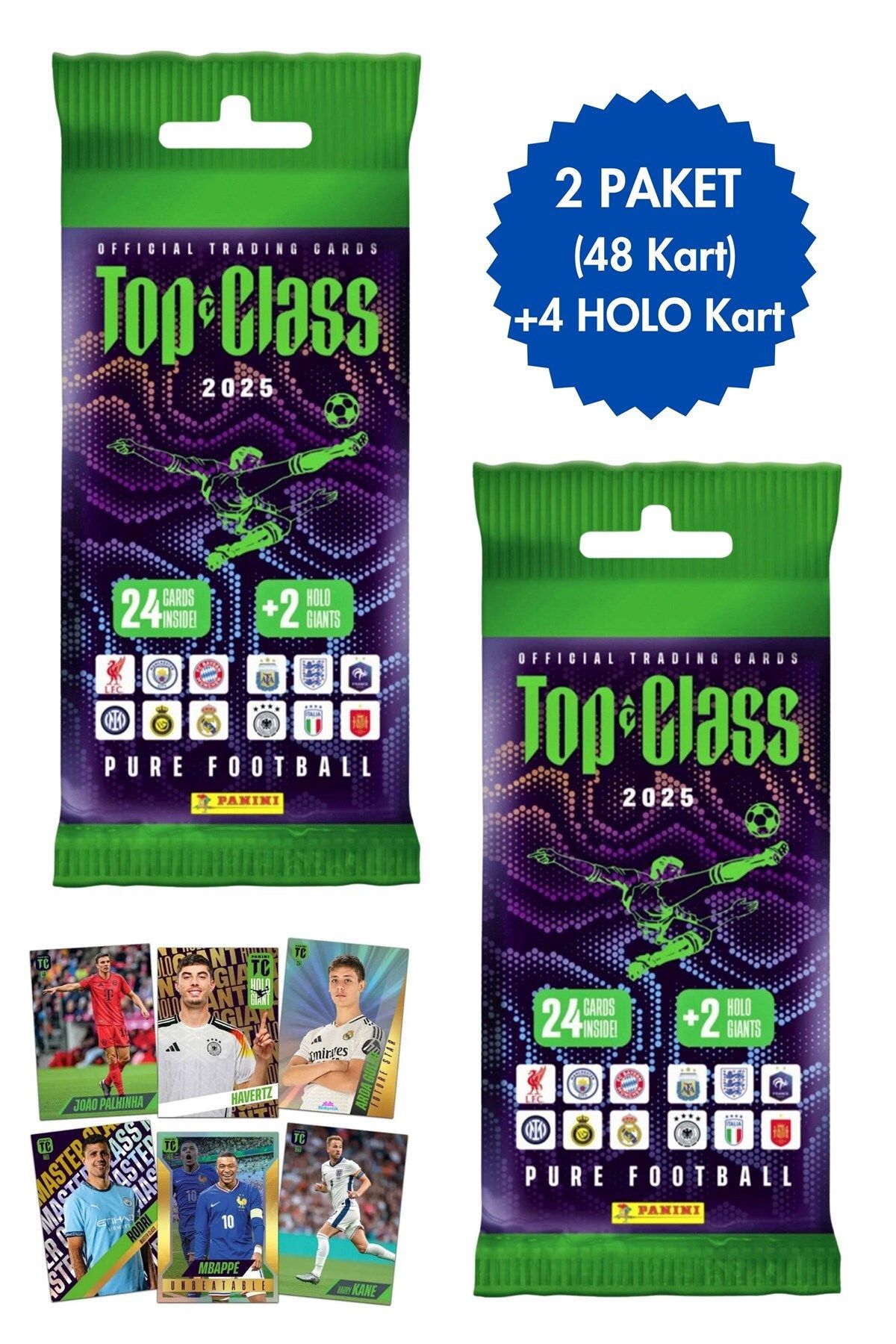 Toyika Panini Top Class Fat Pack 2025 48 Kart + 4 Holo Kart