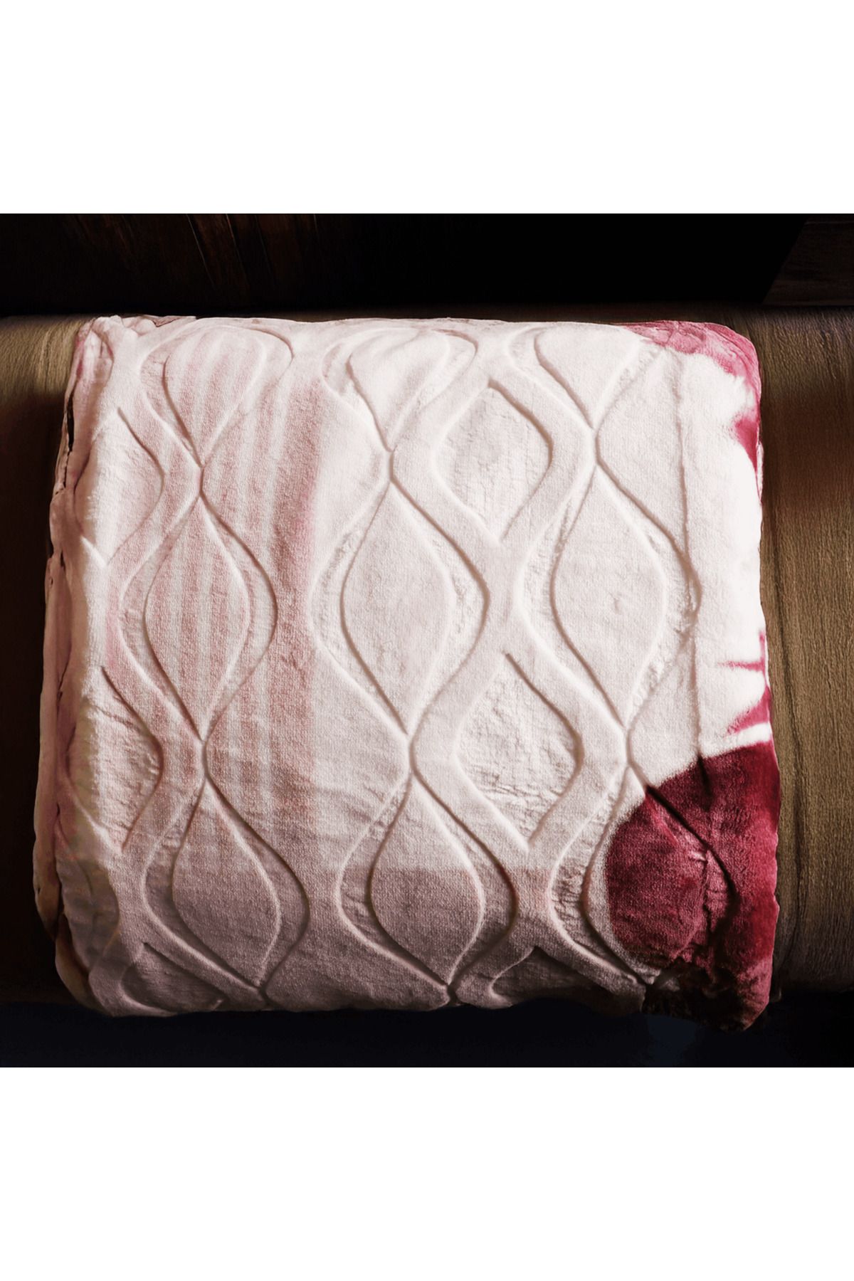 Brava Casa-Royal Velvet Blanket, Burgundy, 220x240 cm, Soft, Warm, Oeko-Tex Certified, BravaCasa 3