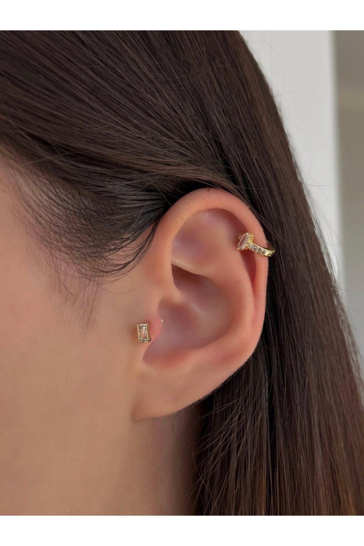 H&B Design Cerrahi Çelik Gold Baget Piercing