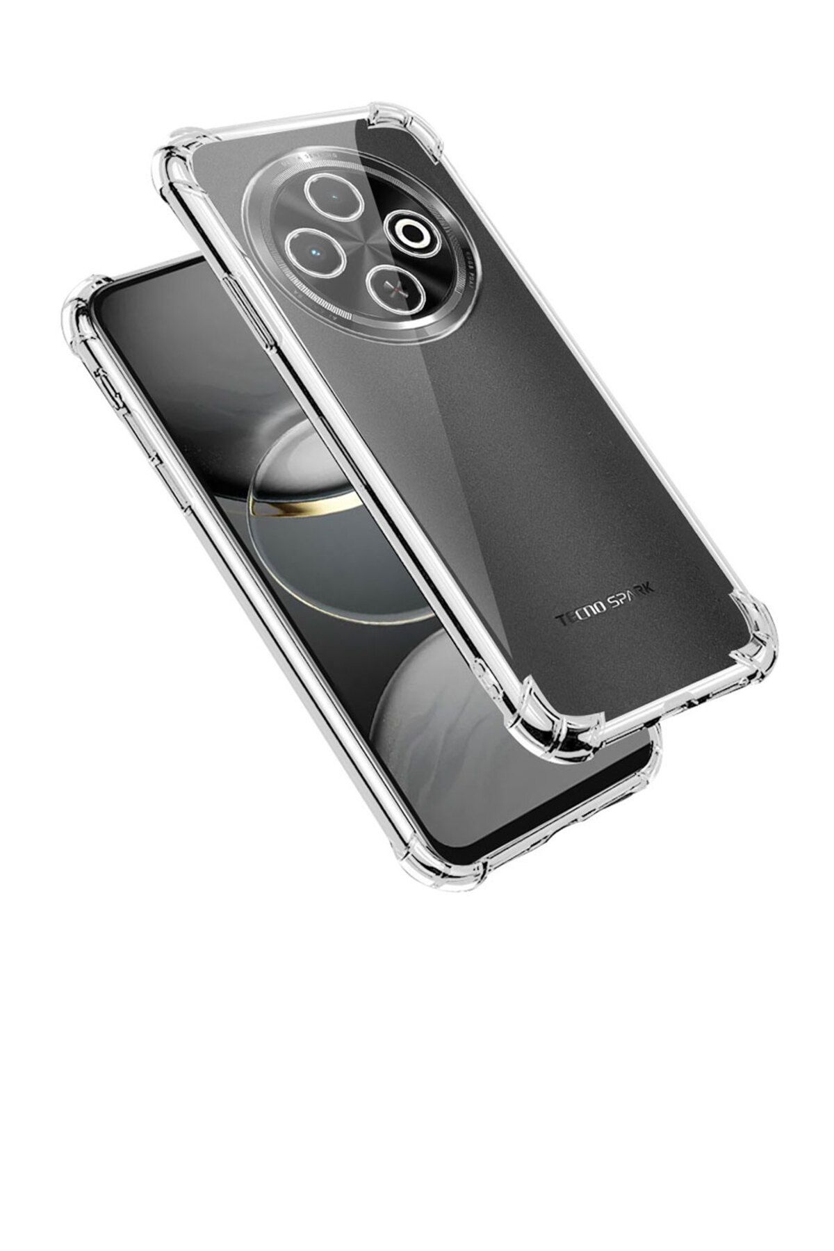 Di Aksesuar Köşe Korumalı Antishock Airbag Tecno Spark 30c