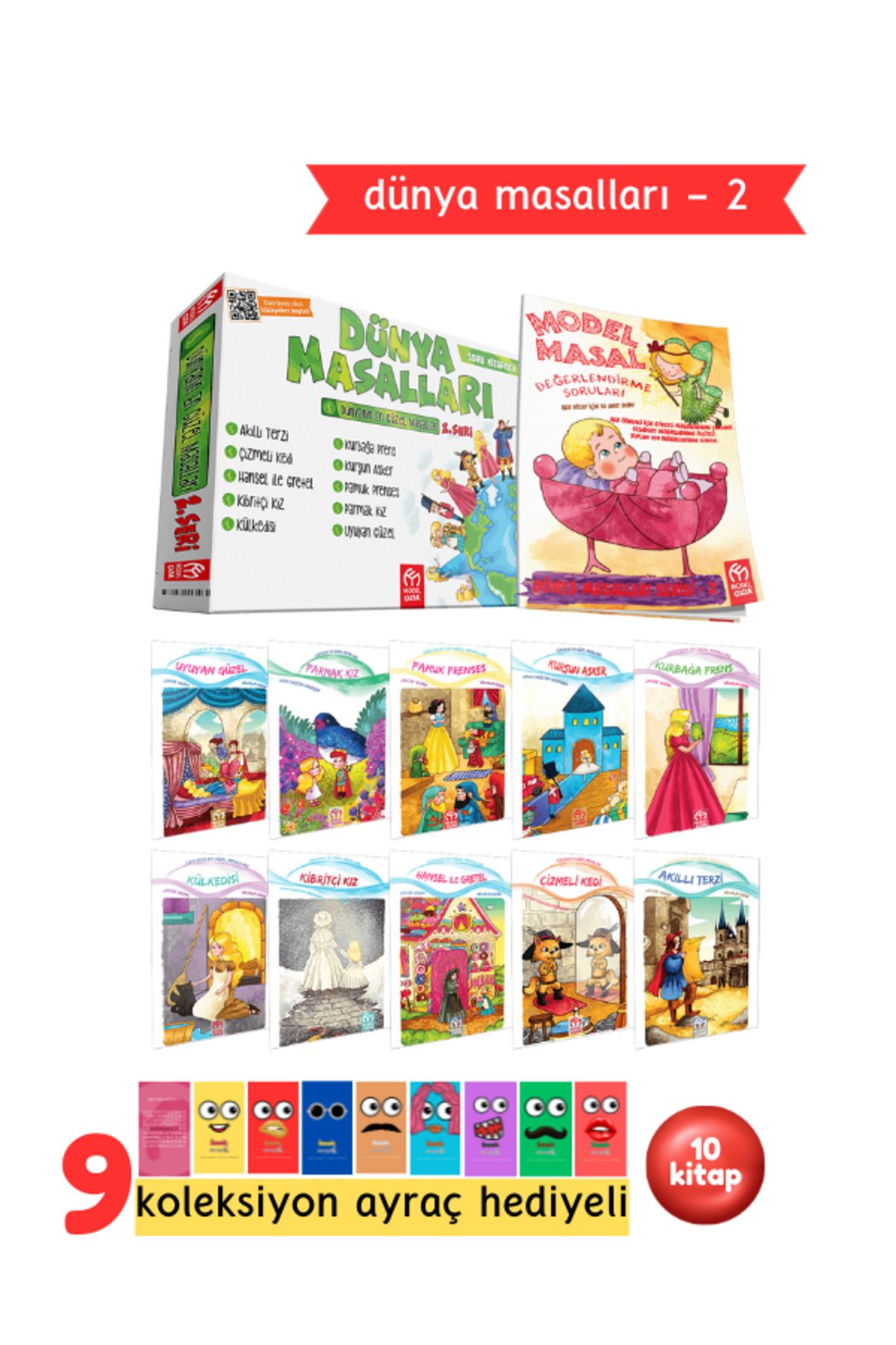 Pembe Yayınevi 1. Ve 2.sınıflar Için Dünya Masalları 2. Seri 10 Kitap