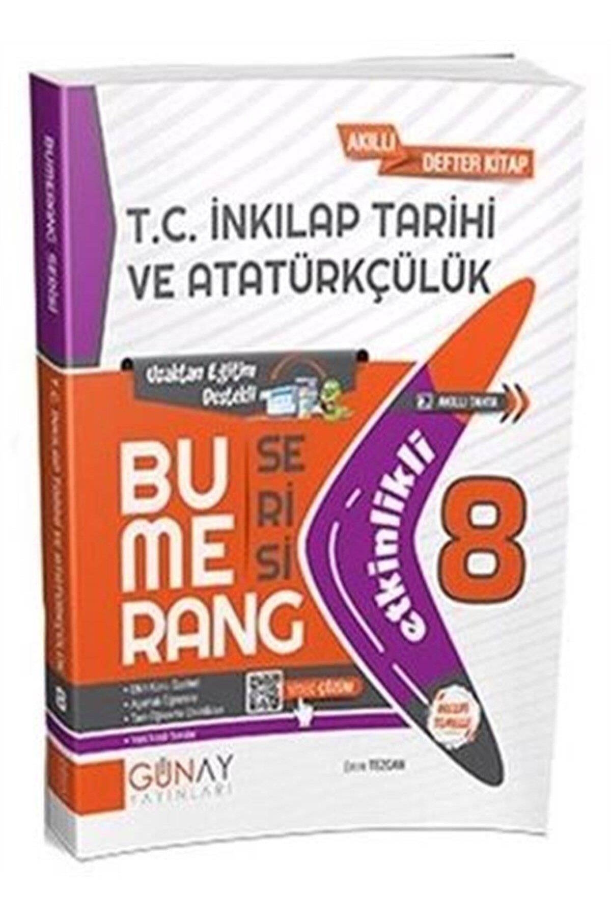 Ankara Kitap Merkezi 8. Sınıf Bumerang Etkinlikli T.C. İnkılap Tarihi ve Atatürkçülük Soru Bankası Günay Yayınları