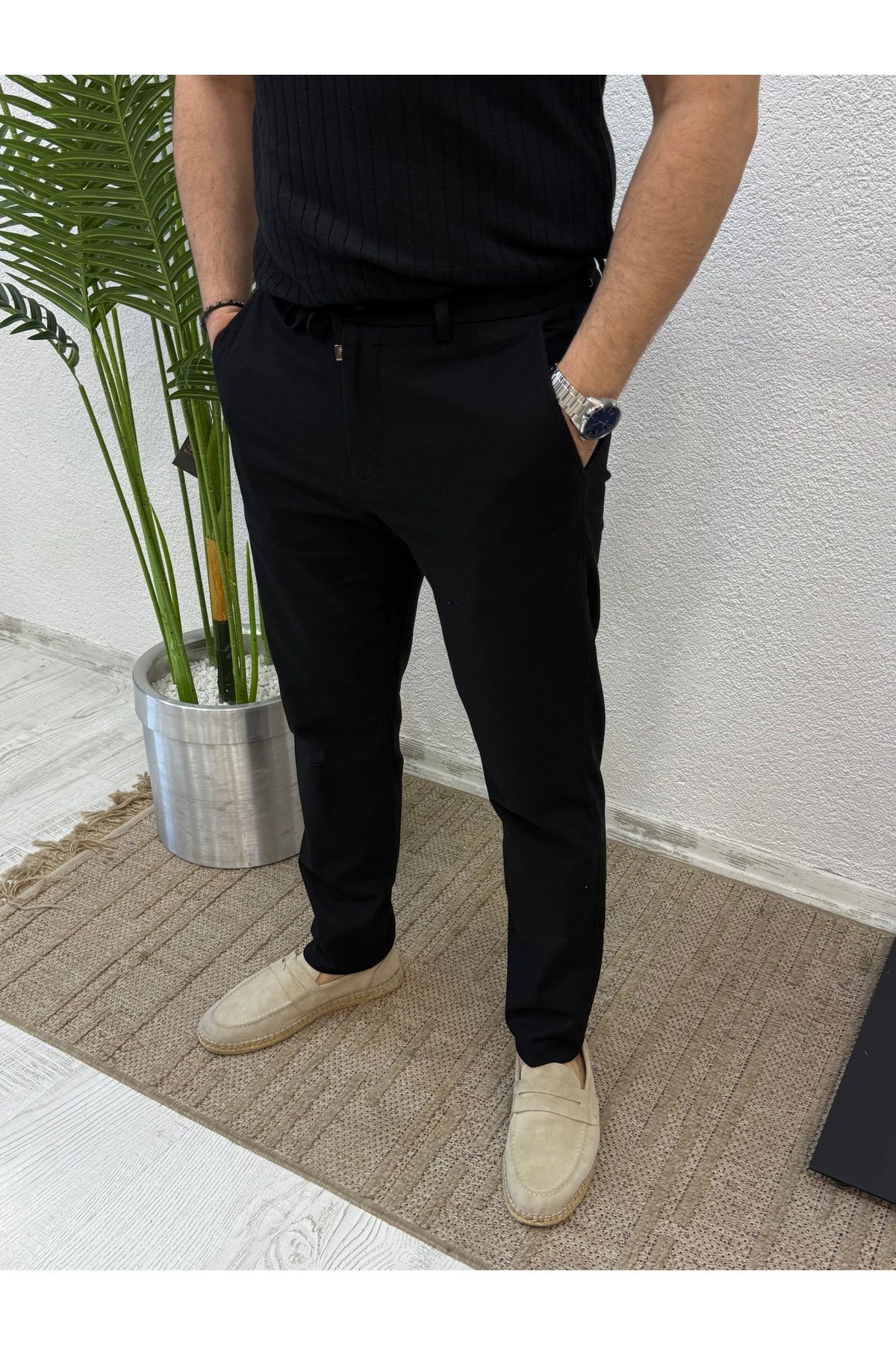 Yubacollection YUBACOLLECTİON YAZLIK KETEN PANTOLON