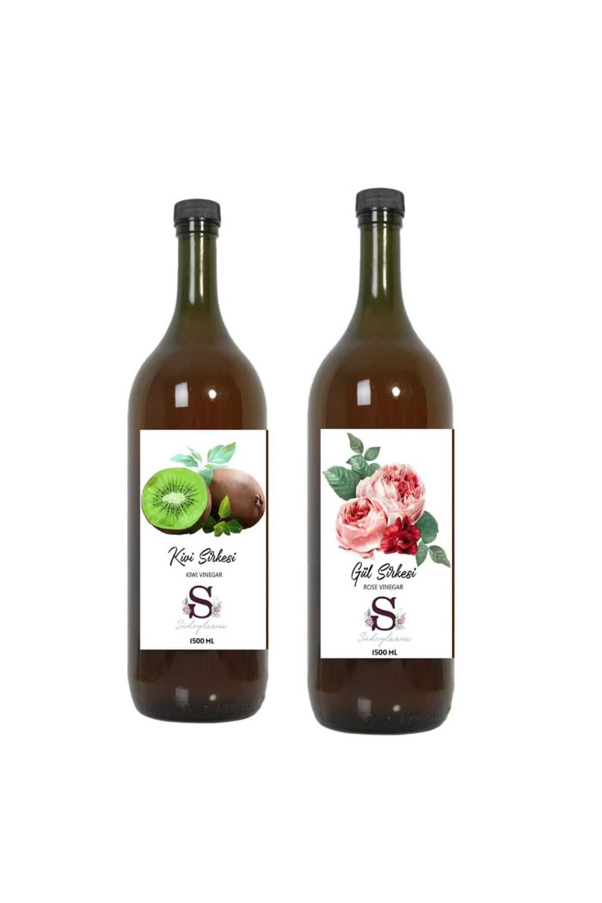 Süheylaana Doğal Kivi Sirkesi 1500 Ml - Doğal Gül Sirkesi 1500 Ml
