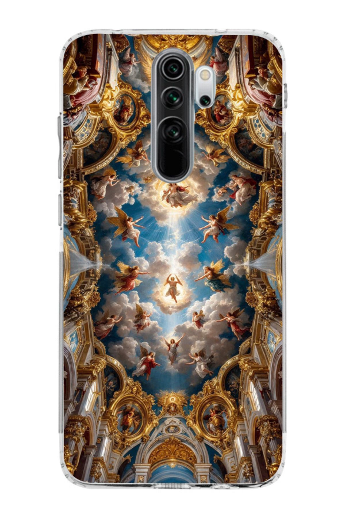 moonset Xiaomi Redmi Note 8 Pro Uyumlu Sanat Tasarımlı Baskılı Şeffaf Telefon Kılıfı