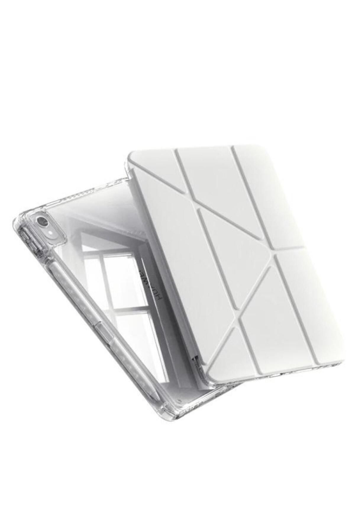 UK Apple iPad Air 11 inç A3266 A3267 A2902 A2903 Uyumlu Uyku Modu Kalemlik Bölmeli 3 Katlamalı Kılıf