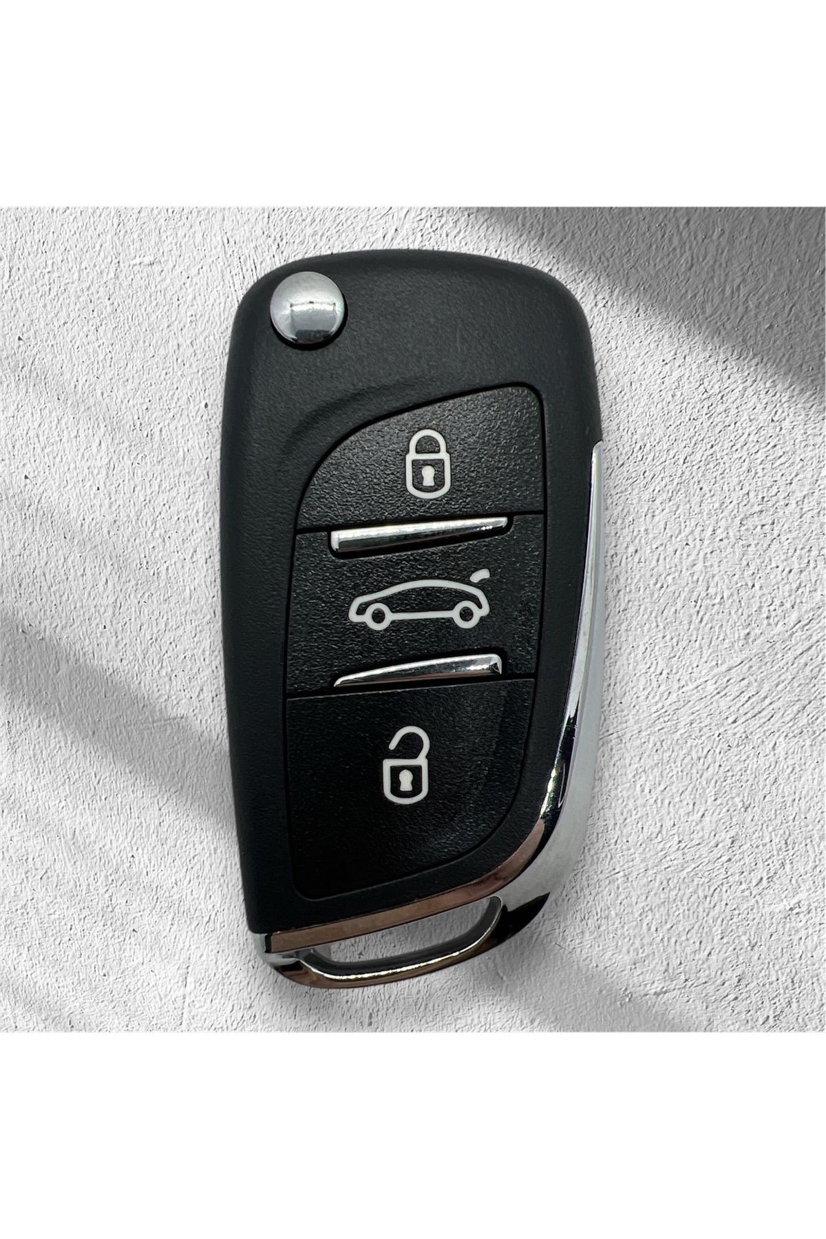 Luxe Aksesuarr Peugeot partner-307-207-308-5008 Sustalı Çevirici-Dönüşüm Kumanda Kabı 3 Buton Pİl Yataklı