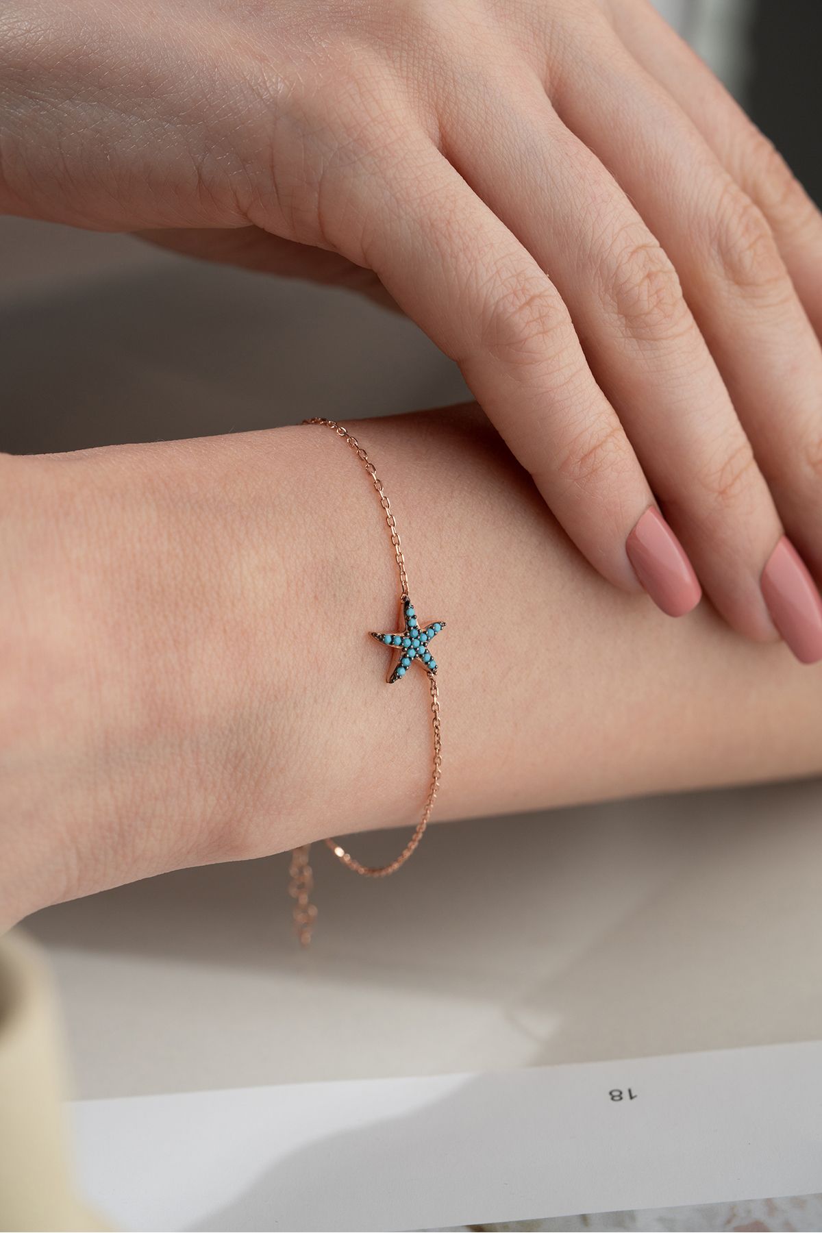 Silvano Jewelry 925 Ayar Gümüş Deniz Yıldızı Bileklik