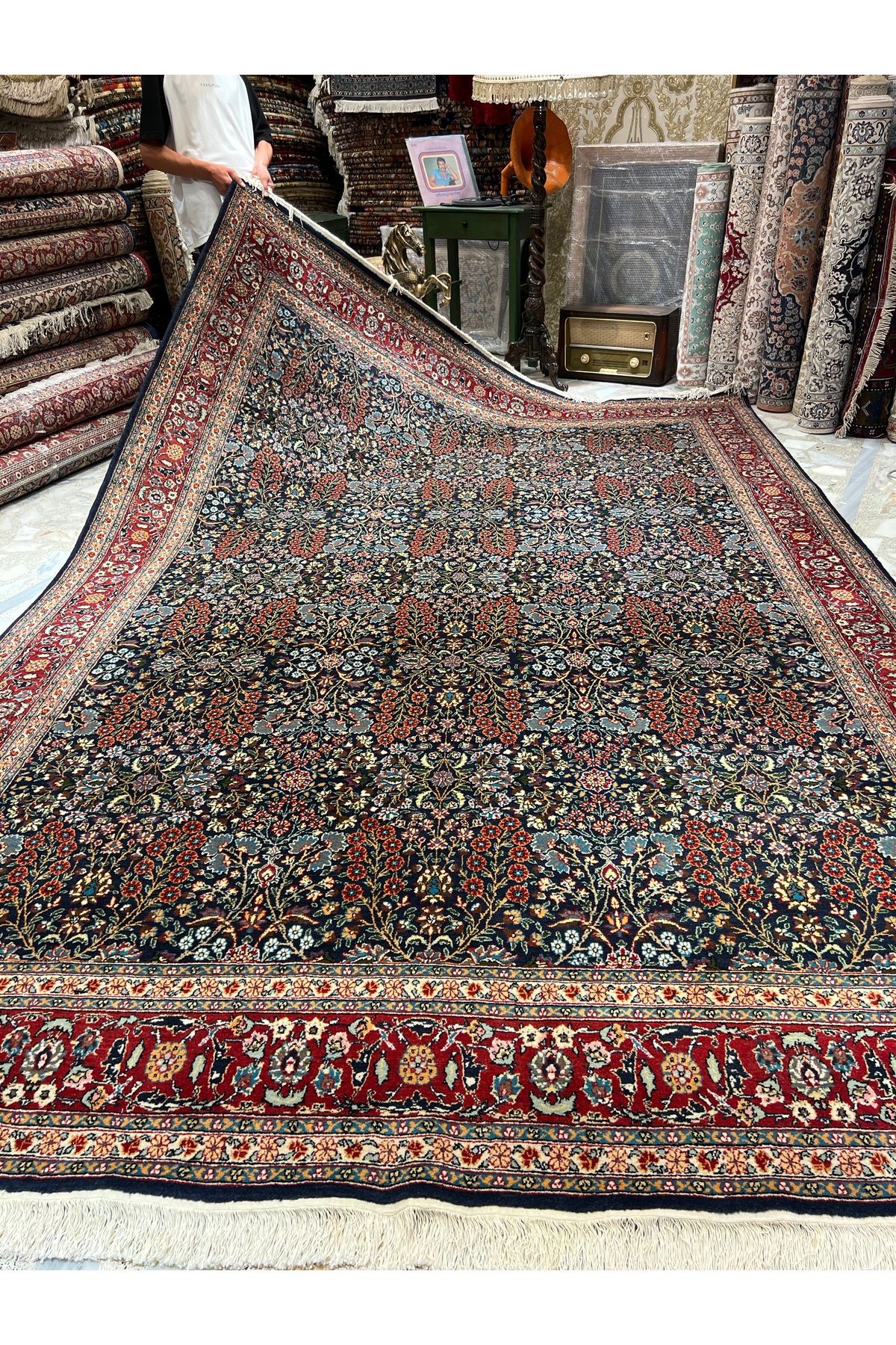 RD RAMAZAN DAĞ EL HALI SANATI El Dokuma Hereke Halısı Yedi Dağın Çiçeği Birinci Sınıf Kalite Ebat 365x253
