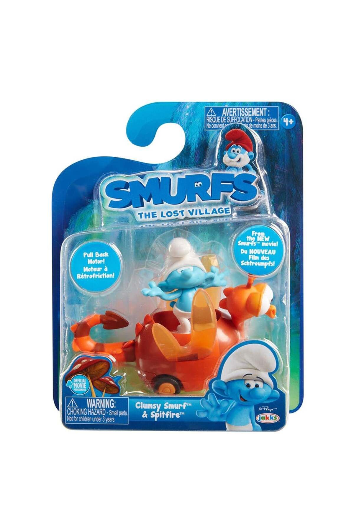 NECO TOYS Şirinler Kayıp Köy Sakar Şirin Araç ve Figür Seti