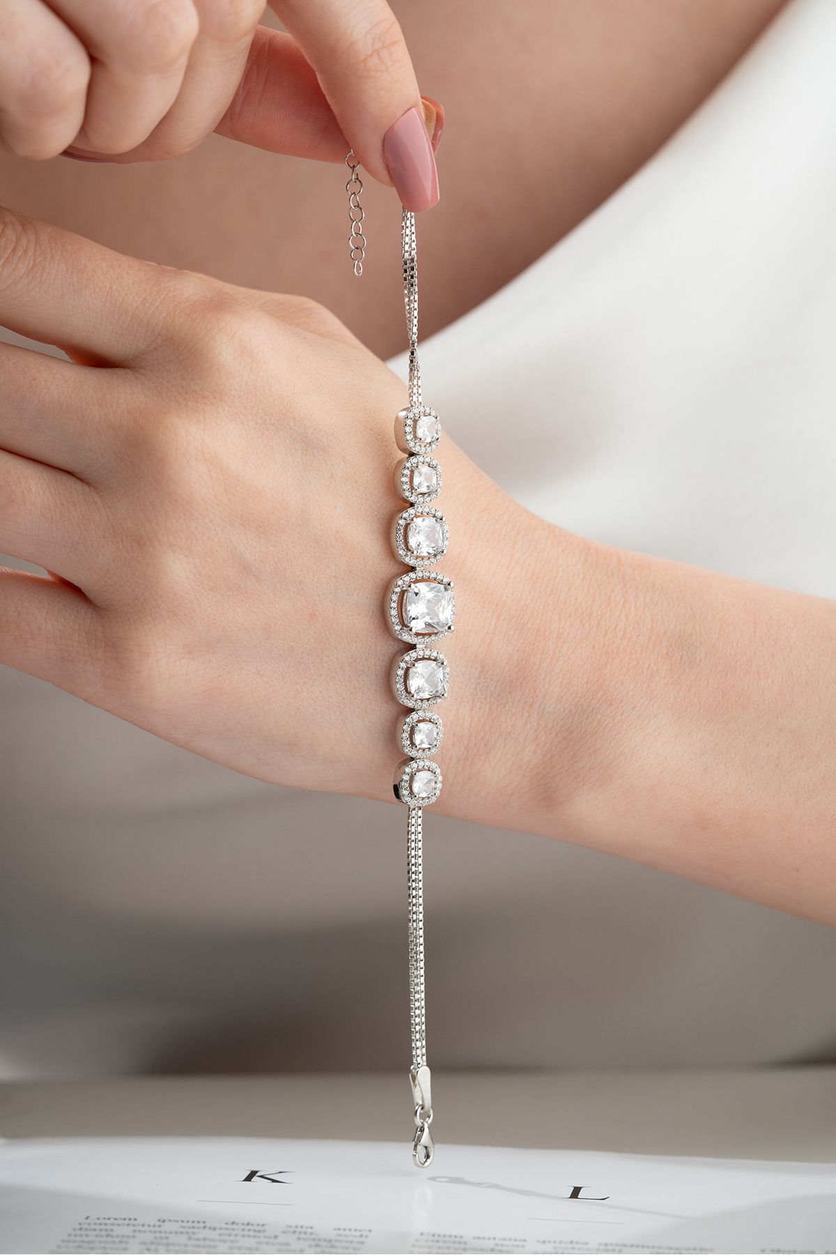 Silvano Jewelry 925 Ayar Gümüş Baget Bileklik