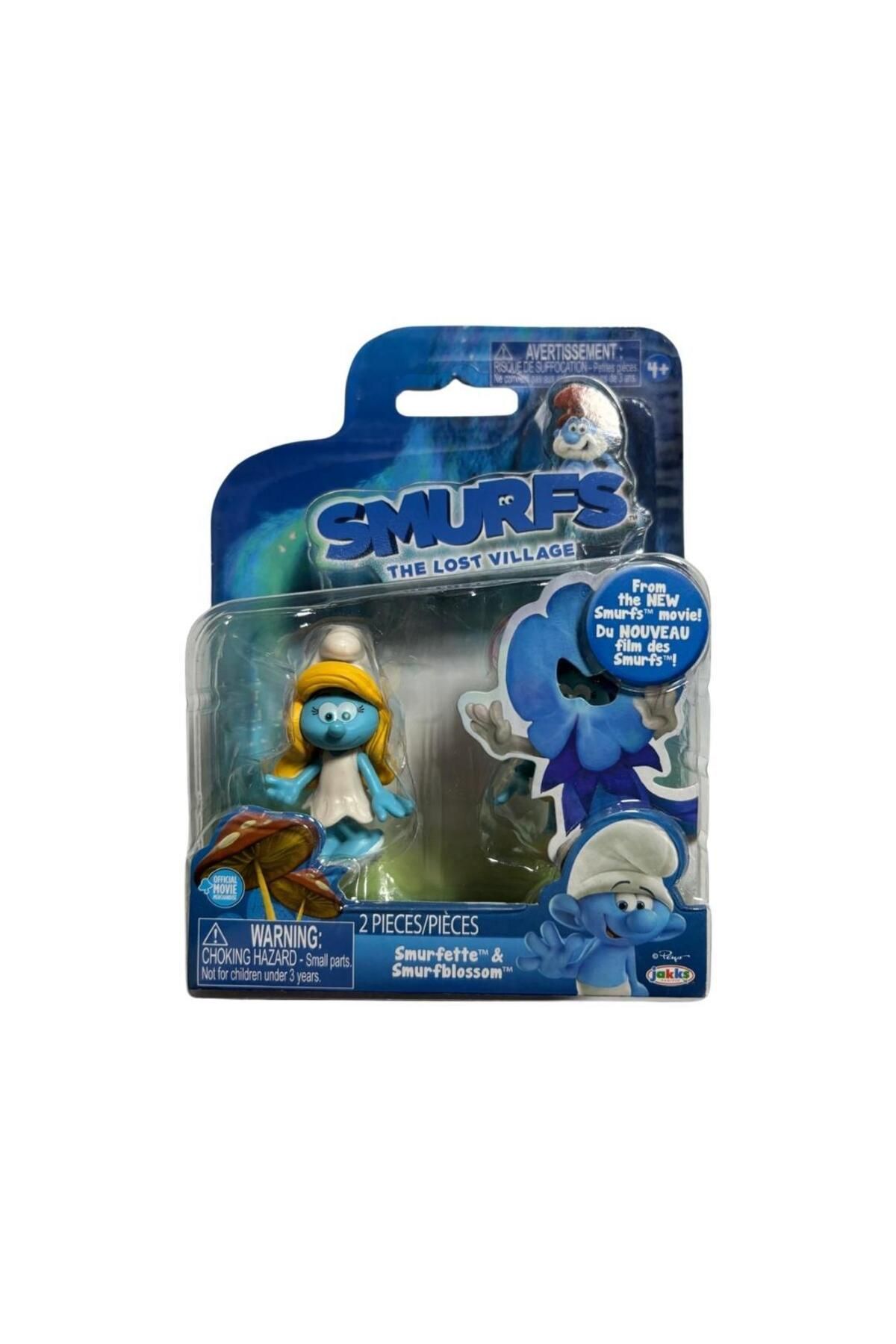 NECO TOYS Şirinler Kayıp Köy Şirine ve Smurflily Figür Seti