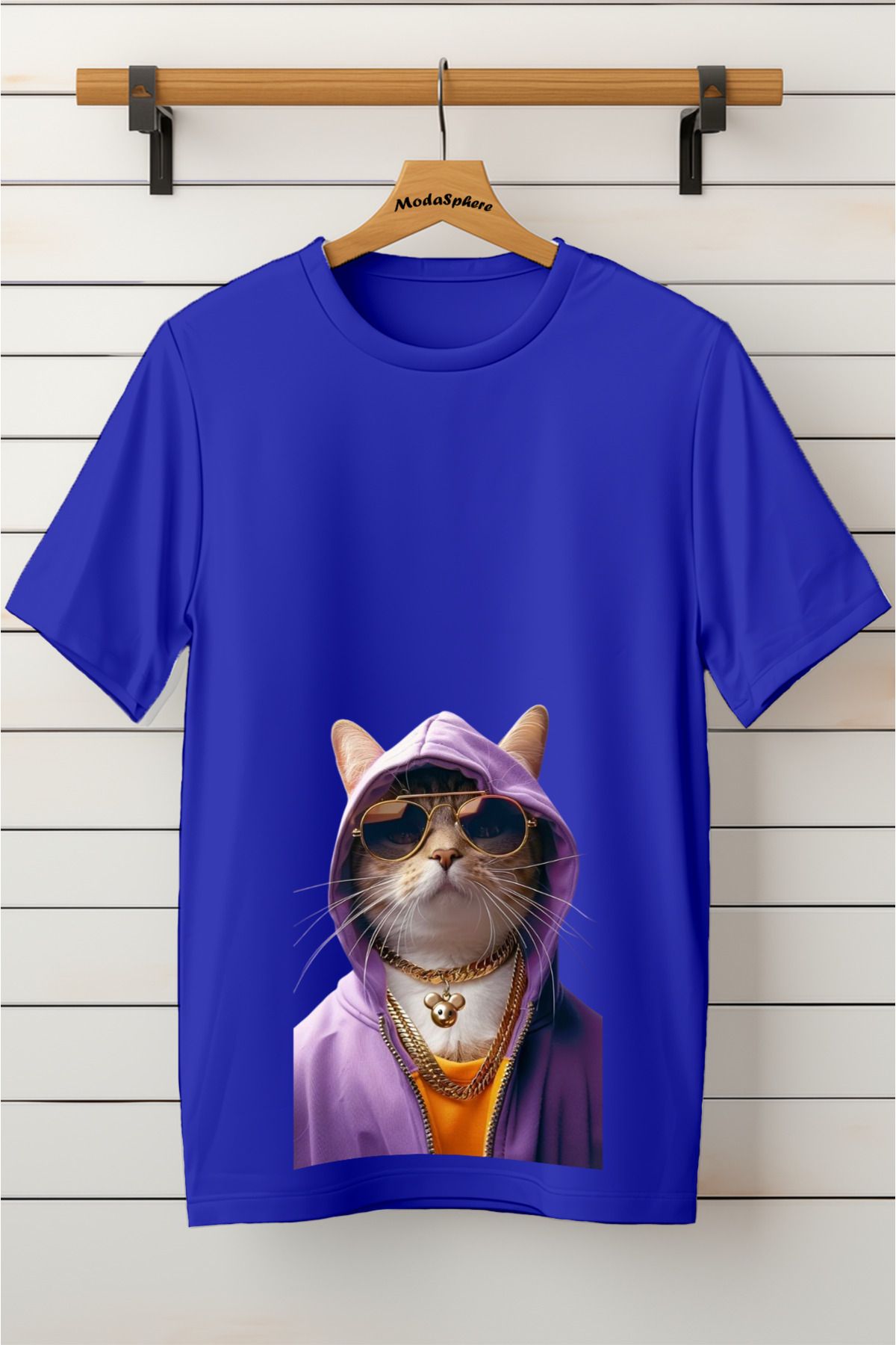 ModaSphere Baskılı Unisex Oversize Tişört Battal Boy