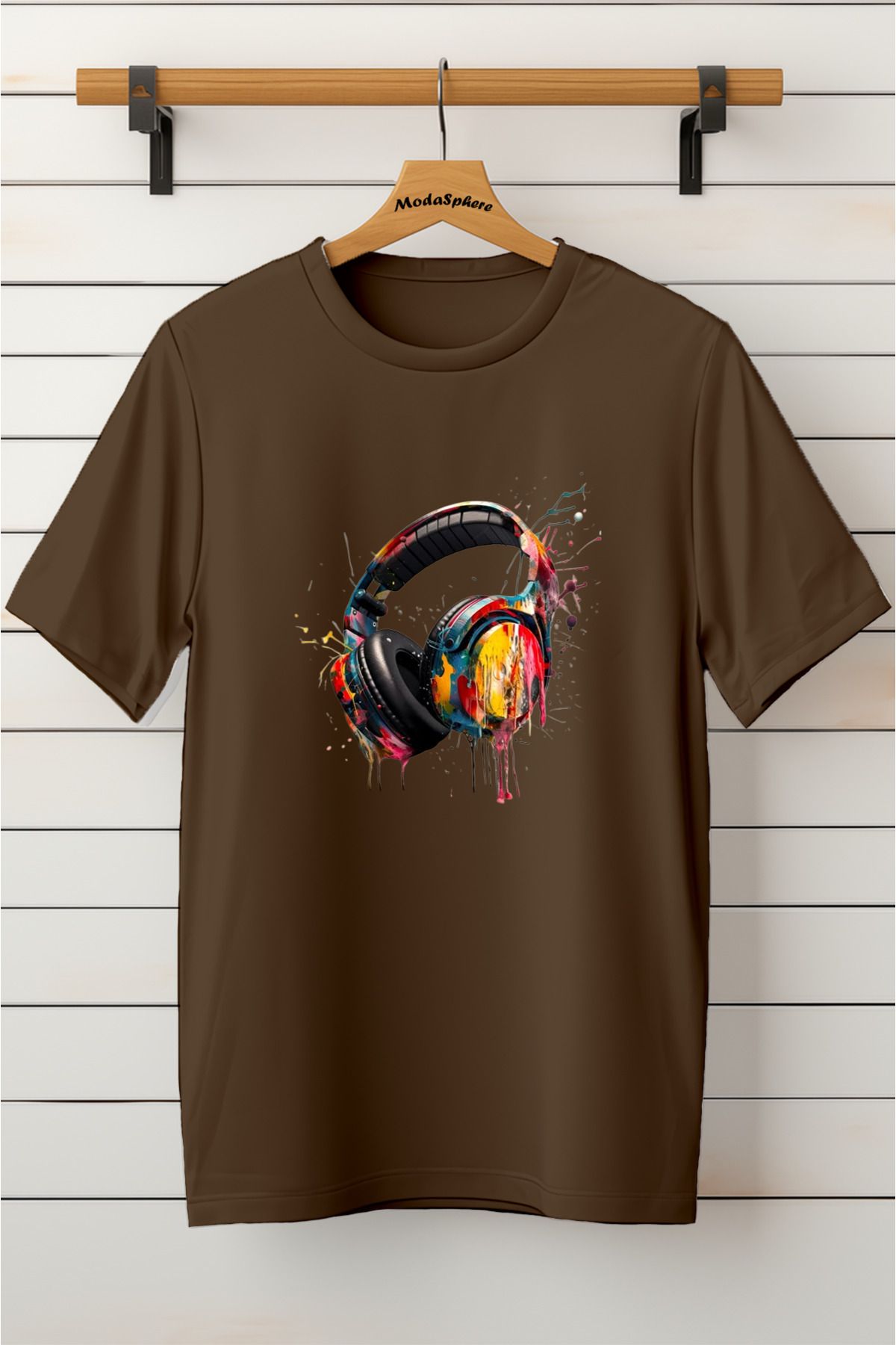ModaSphere Baskılı Unisex Oversize Tişört Battal Boy