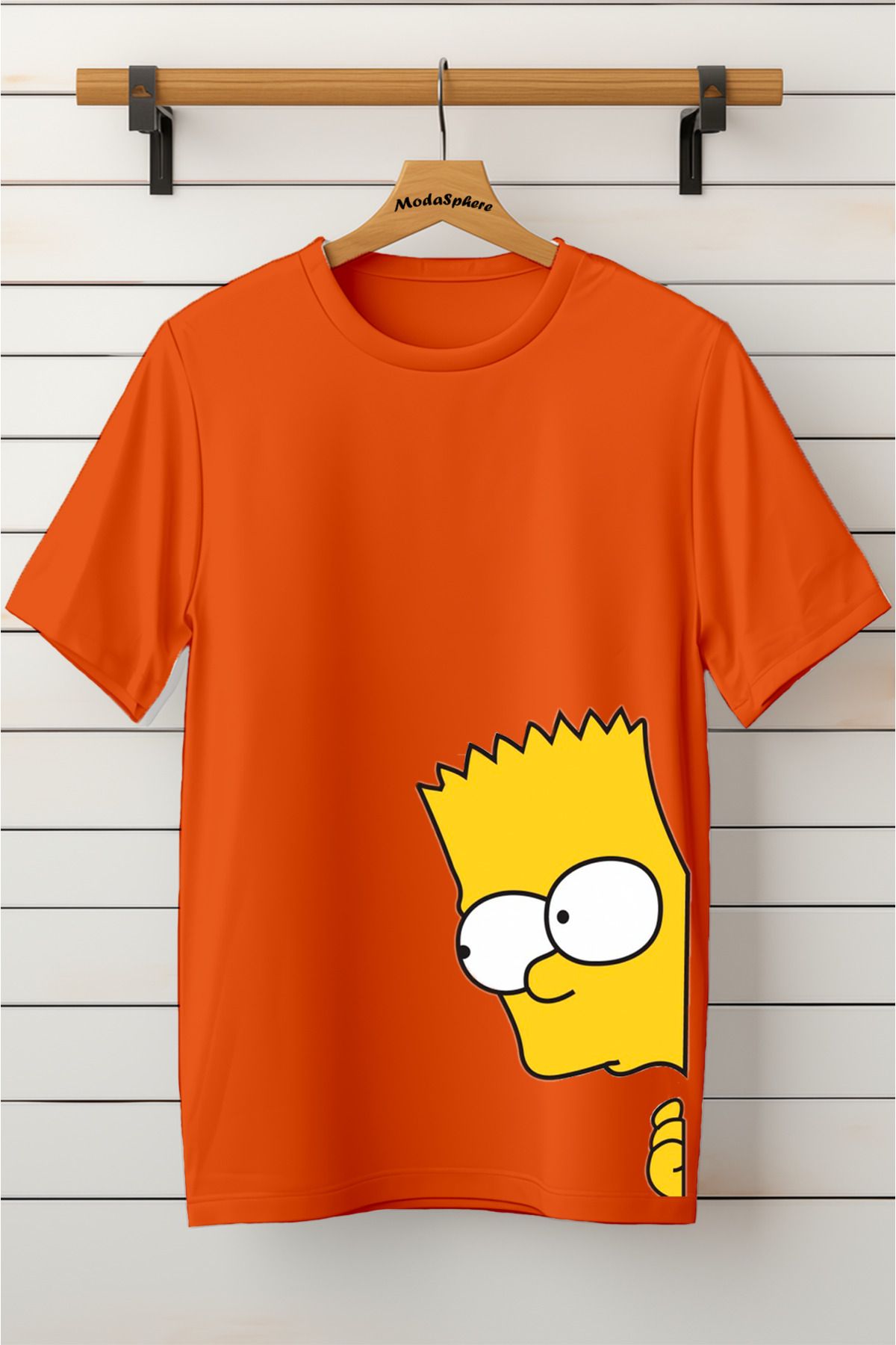 ModaSphere Baskılı Unisex Oversize Tişört Battal Boy