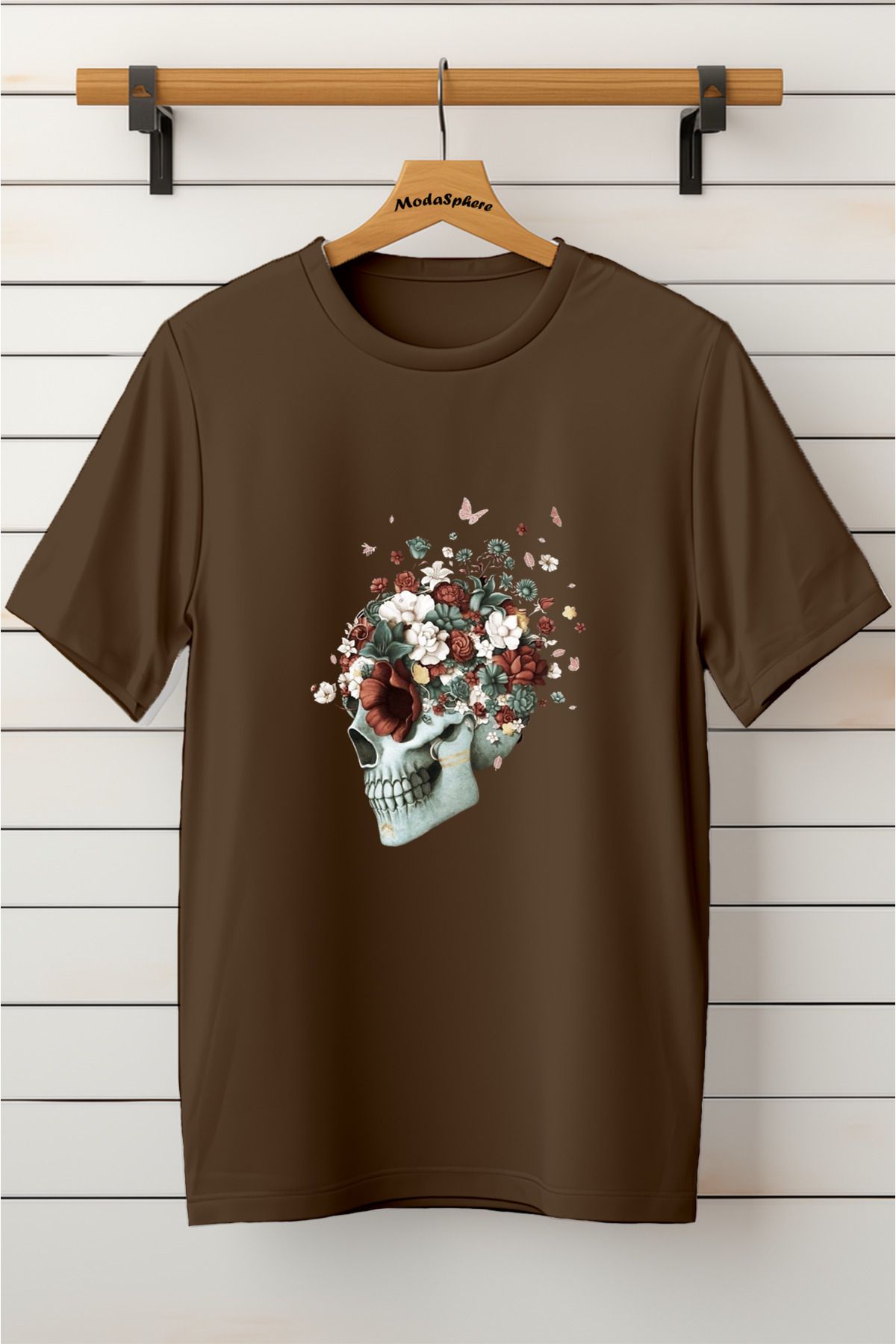 ModaSphere Baskılı Unisex Oversize Tişört Battal Boy