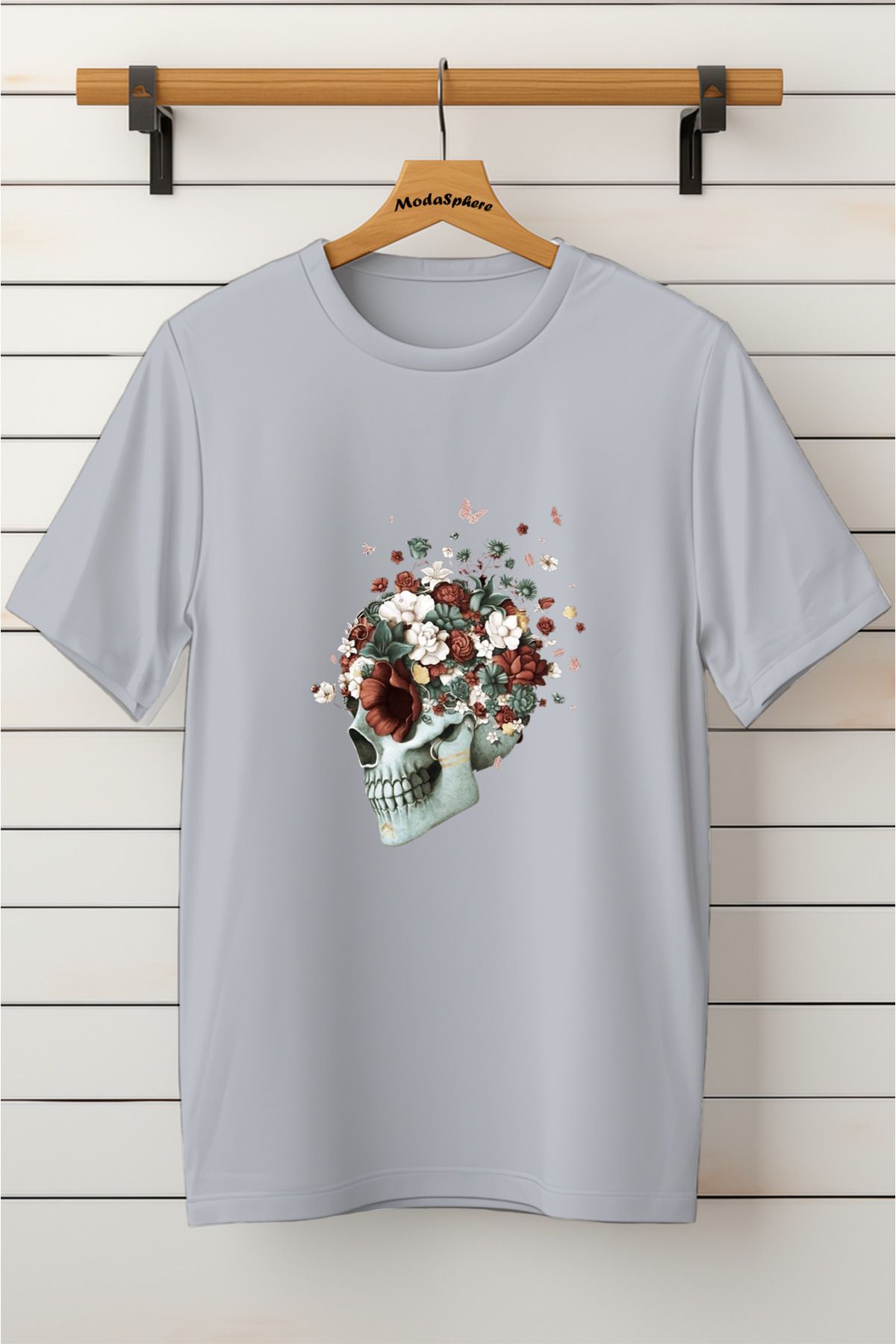 ModaSphere Baskılı Unisex Oversize Tişört Battal Boy