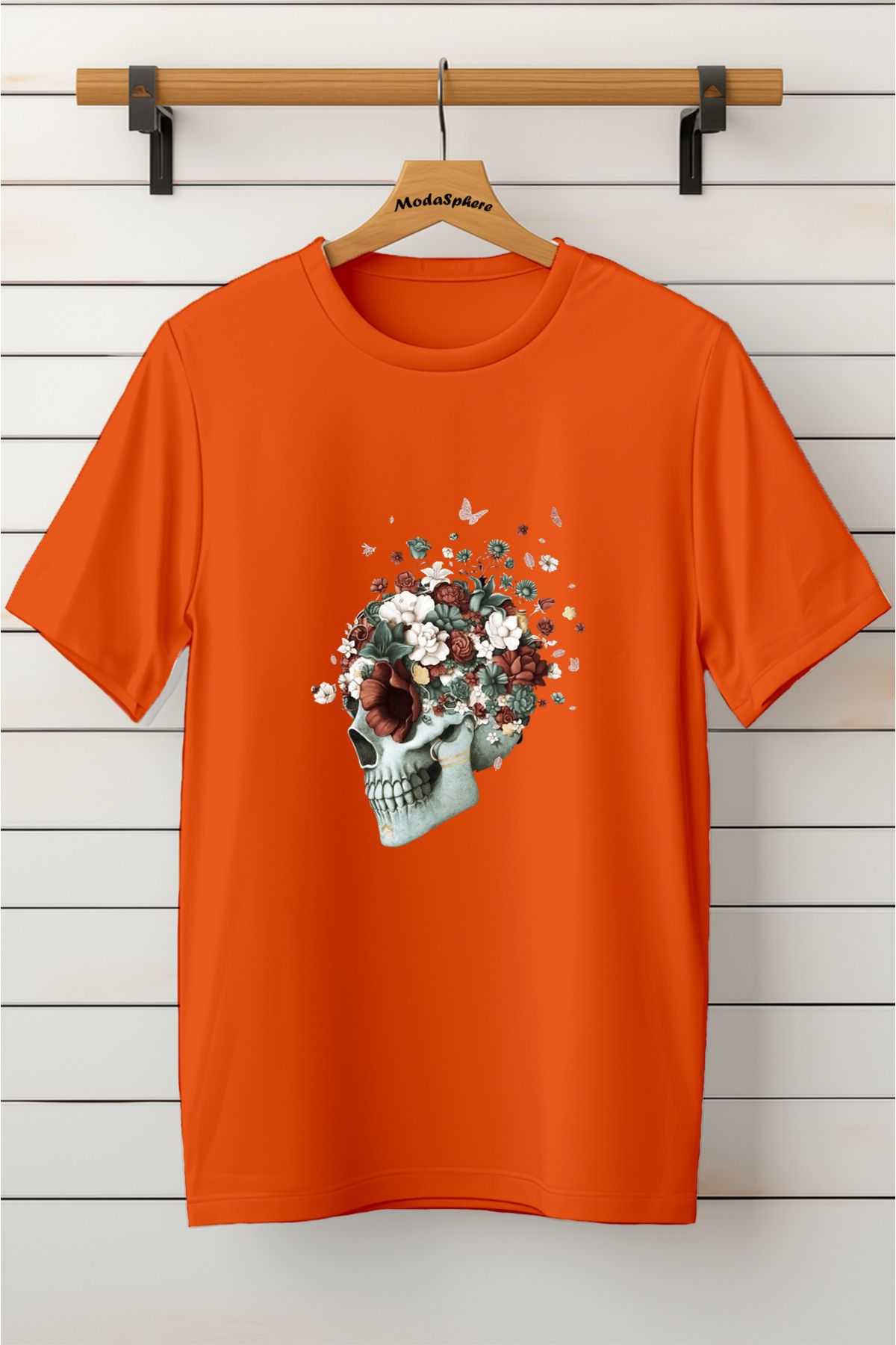 ModaSphere Baskılı Unisex Oversize Tişört Battal Boy