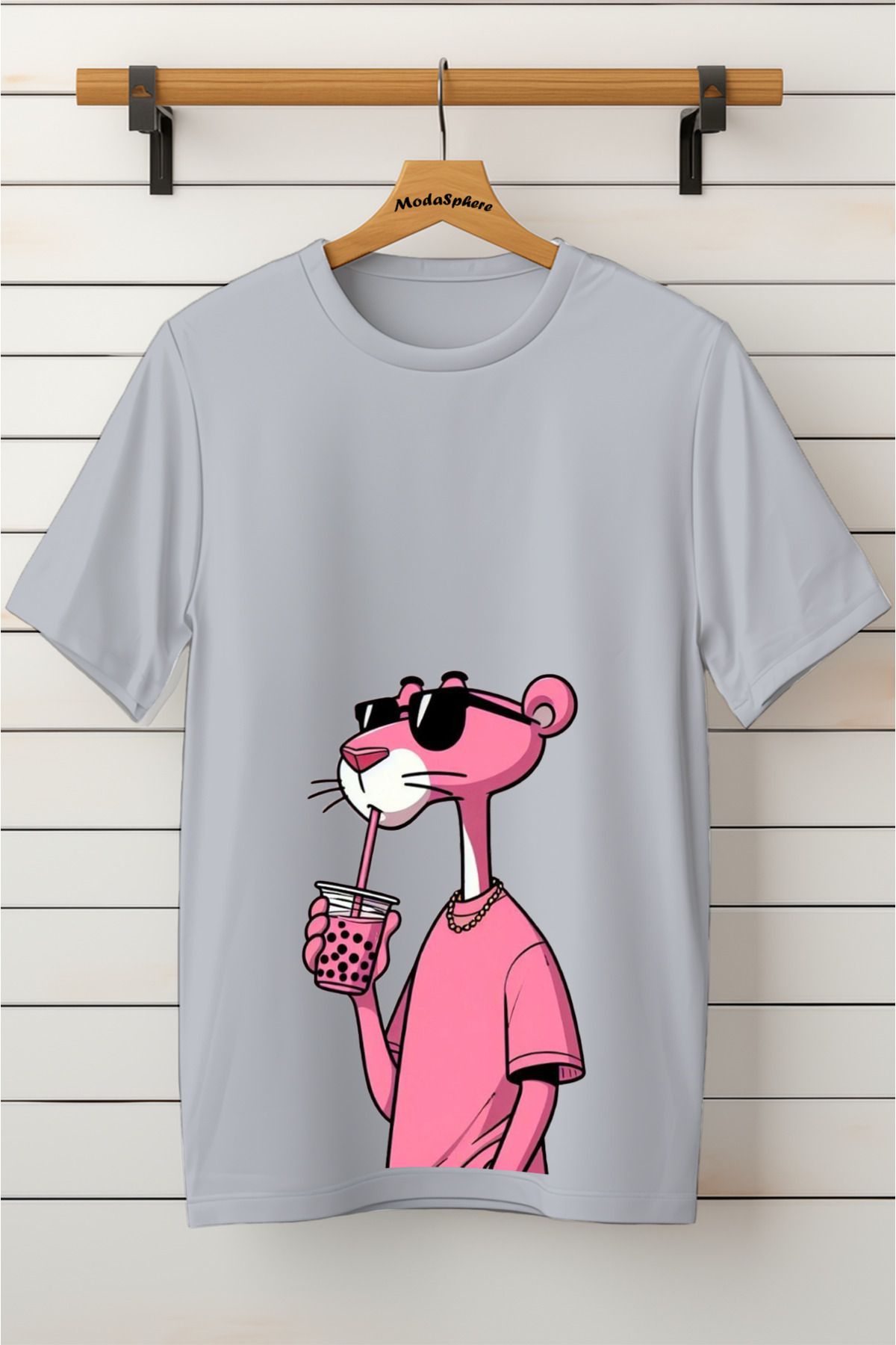 ModaSphere Baskılı Unisex Oversize Tişört