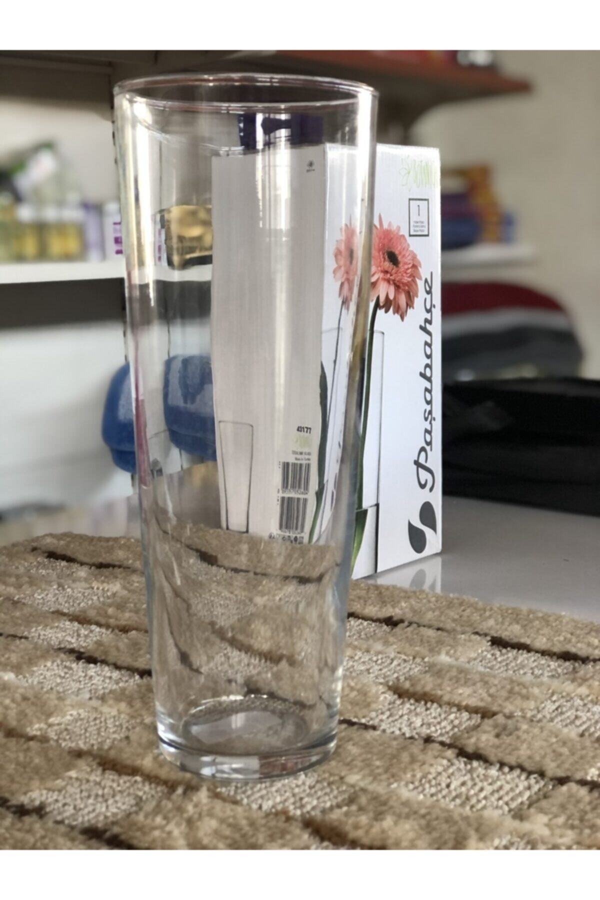 Pasabahce 43177 - Vaso in vetro Flora, elegante, alto, senza tempo, altezza 26 cm