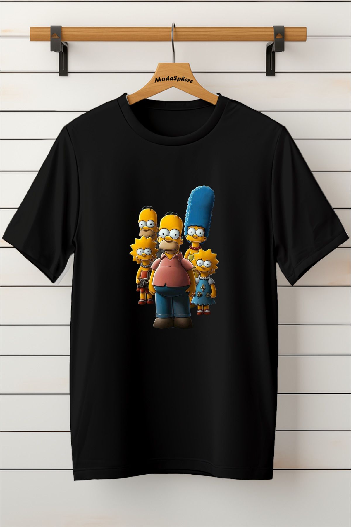 ModaSphere Baskılı Unisex Oversize Tişört Battal Boy