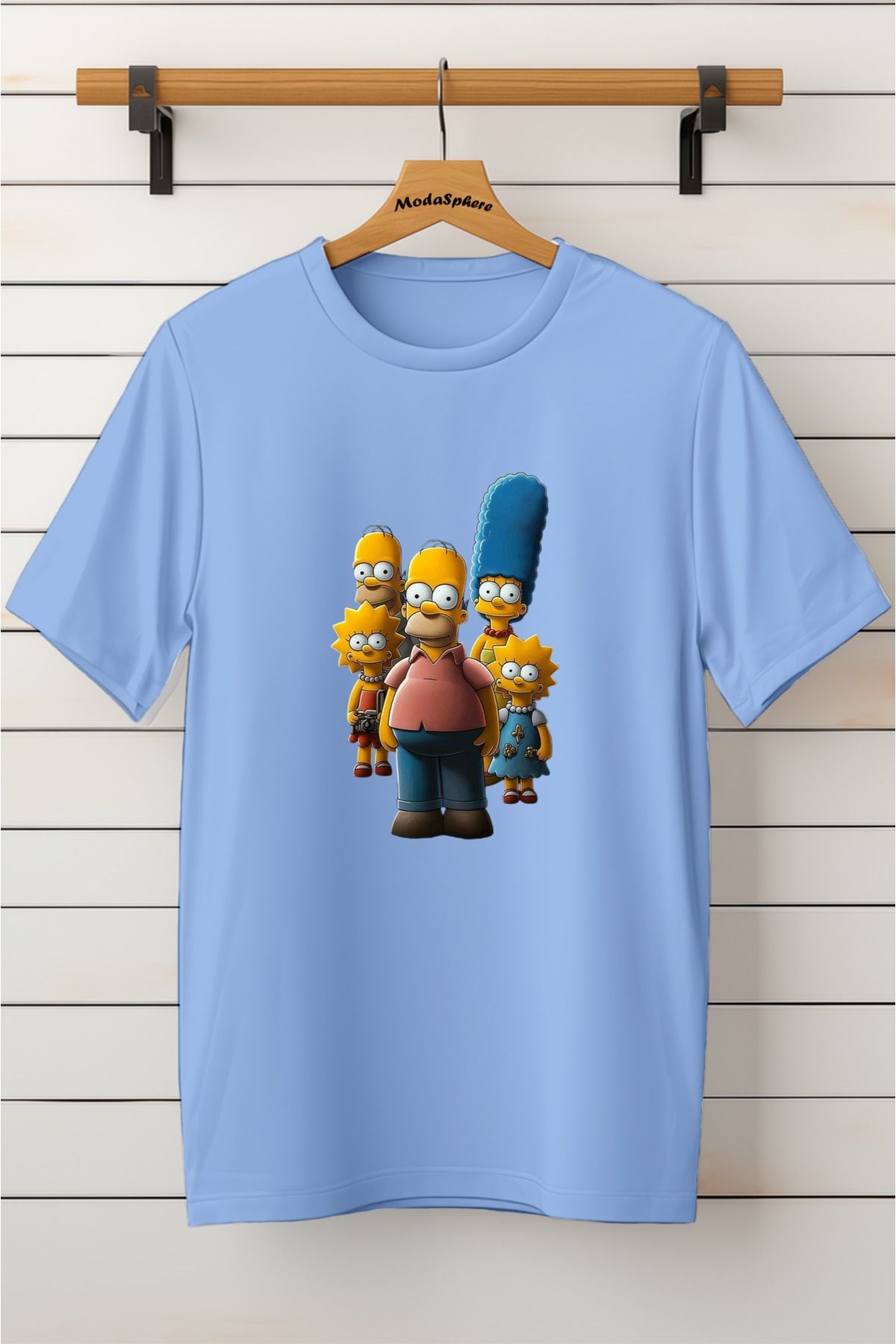 ModaSphere Baskılı Unisex Oversize Tişört Battal Boy
