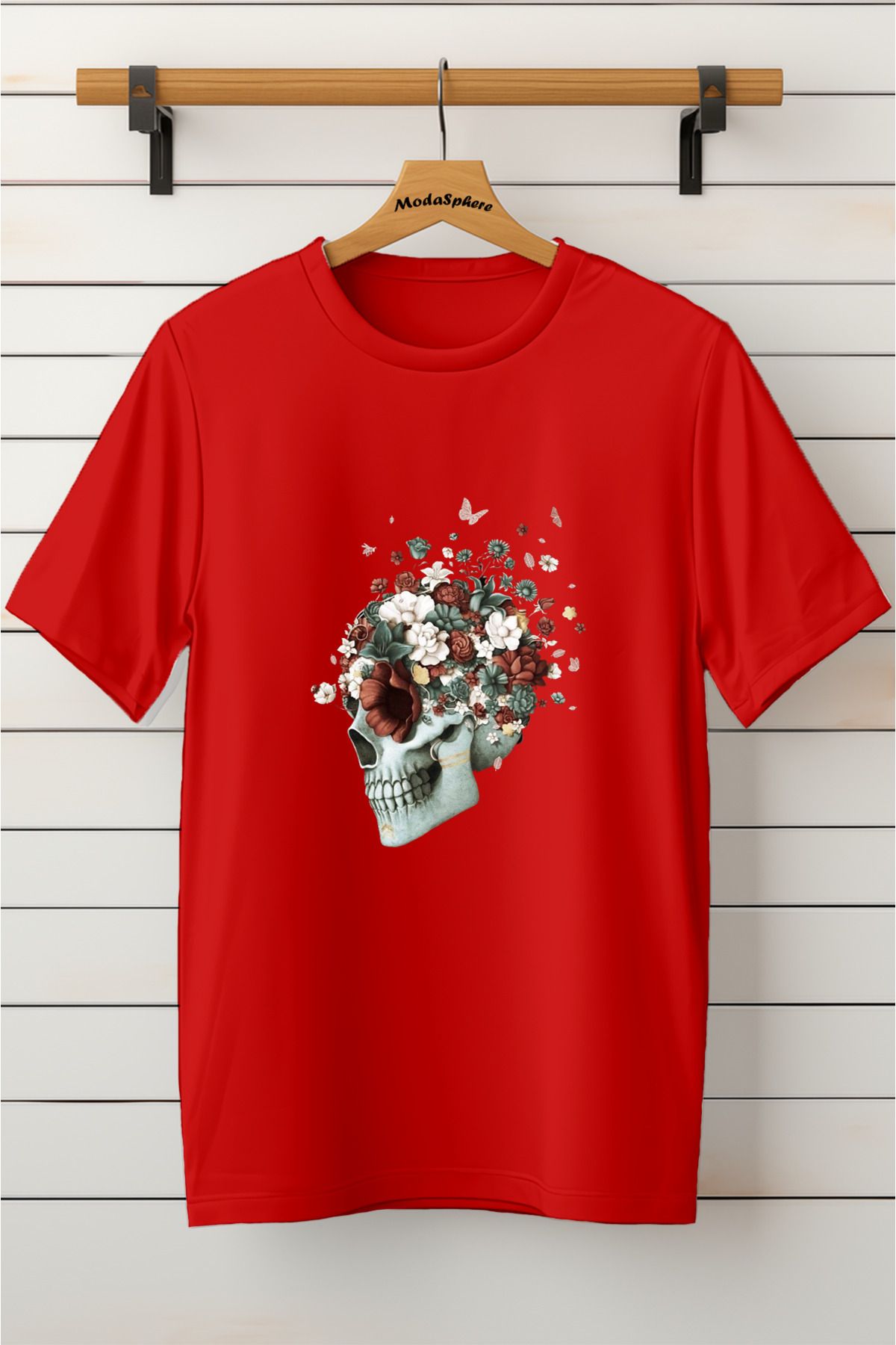 ModaSphere Baskılı Unisex Oversize Tişört Battal Boy