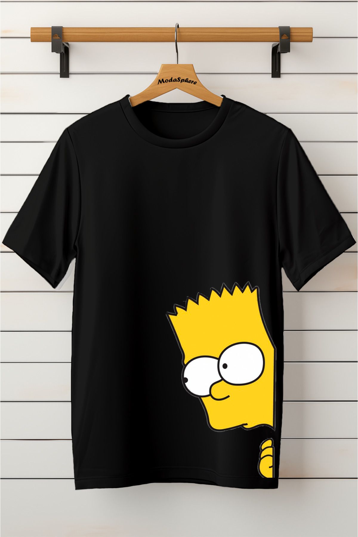 ModaSphere Baskılı Unisex Oversize Tişört Battal Boy