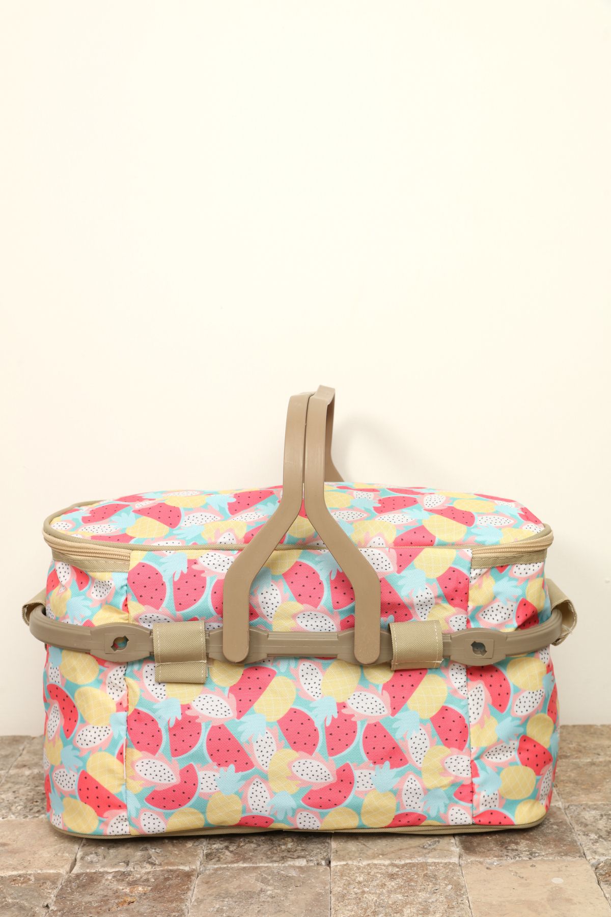 Kale Termos-Thermos Insulated Patterned Picnic Basket - Watermelon Slice Pattern Picnic Bag 2